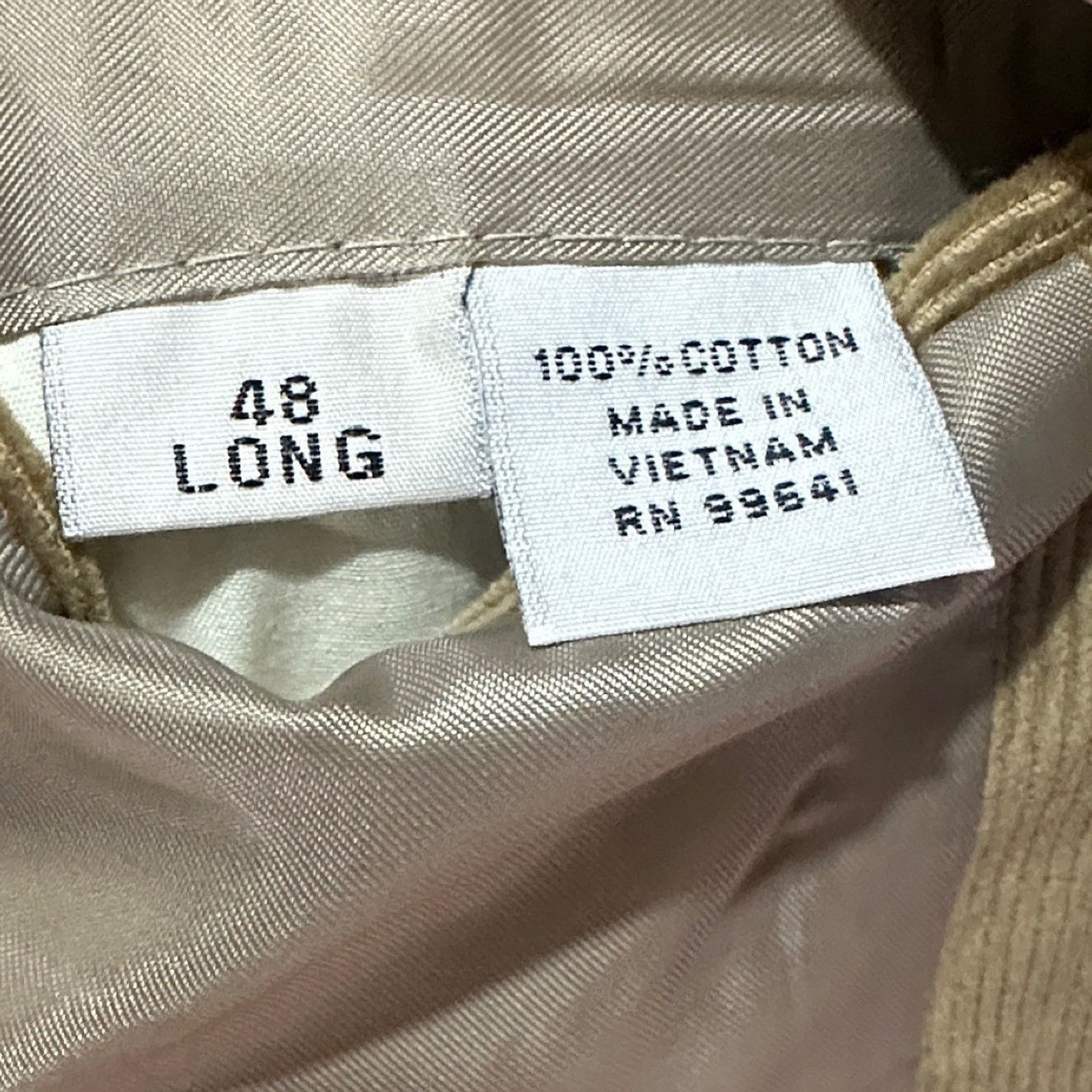 Linea Linea Uomo Corduroy Blazer Mens 48L Sport Coat Cotton Size 48L - 8 Thumbnail