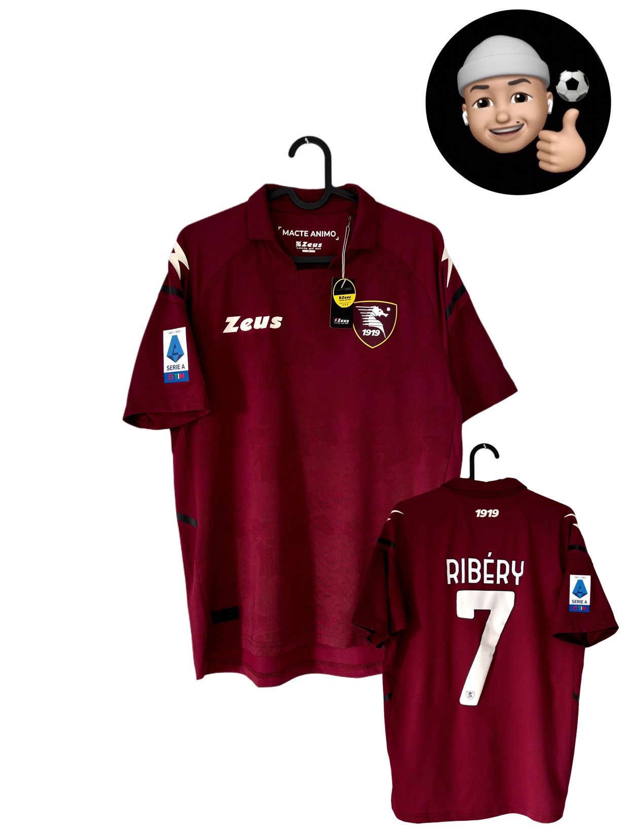 Other 2021 2022 Salernitana Ribery Italy Soccer Jersey Shirt Kit M Size US M / EU 48-50 / 2 - 1 Thumbnail