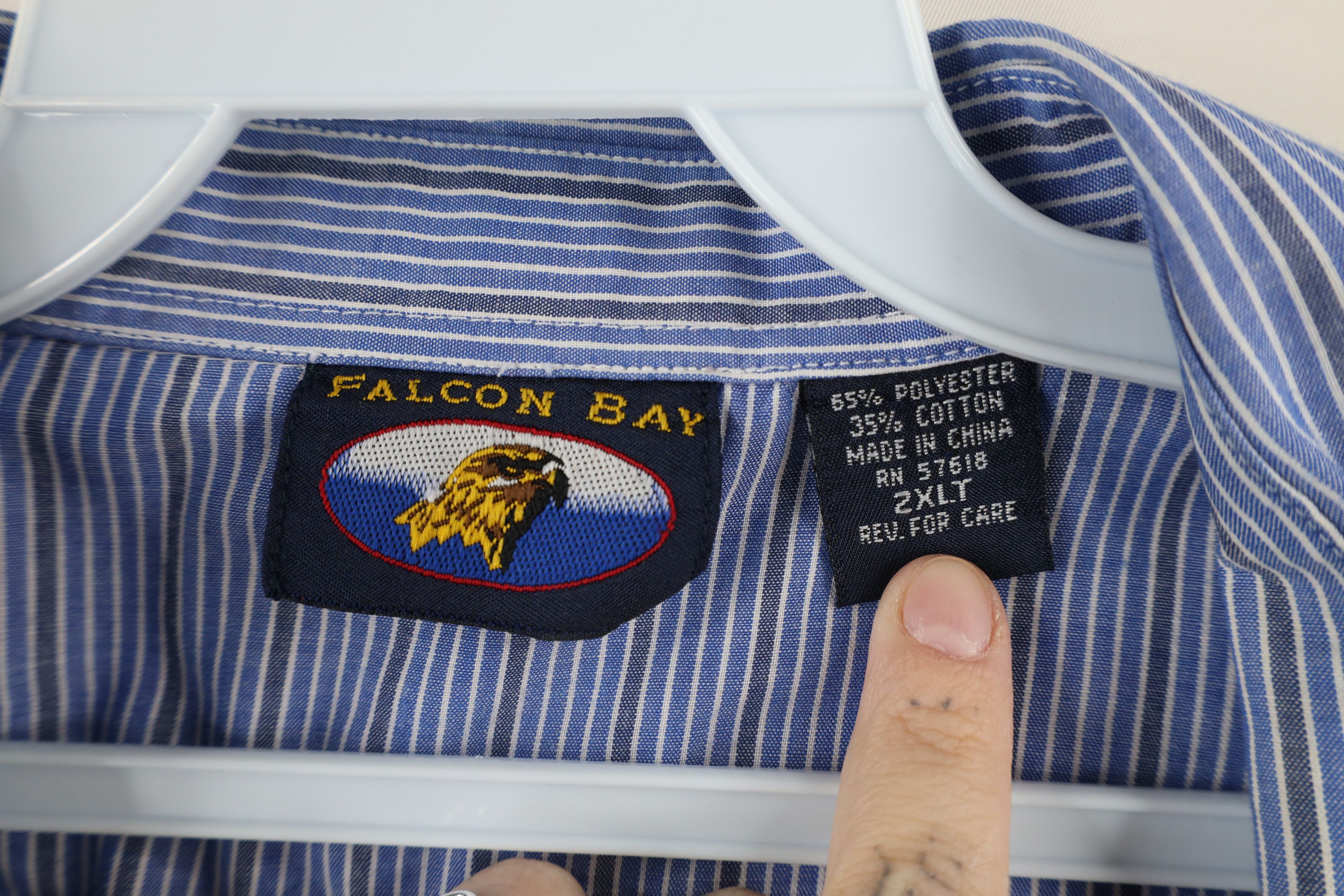 Vintage Vintage 90s Streetwear Striped Western Snap Button Shirt Size US XXL / EU 58 / 5 - 7 Thumbnail