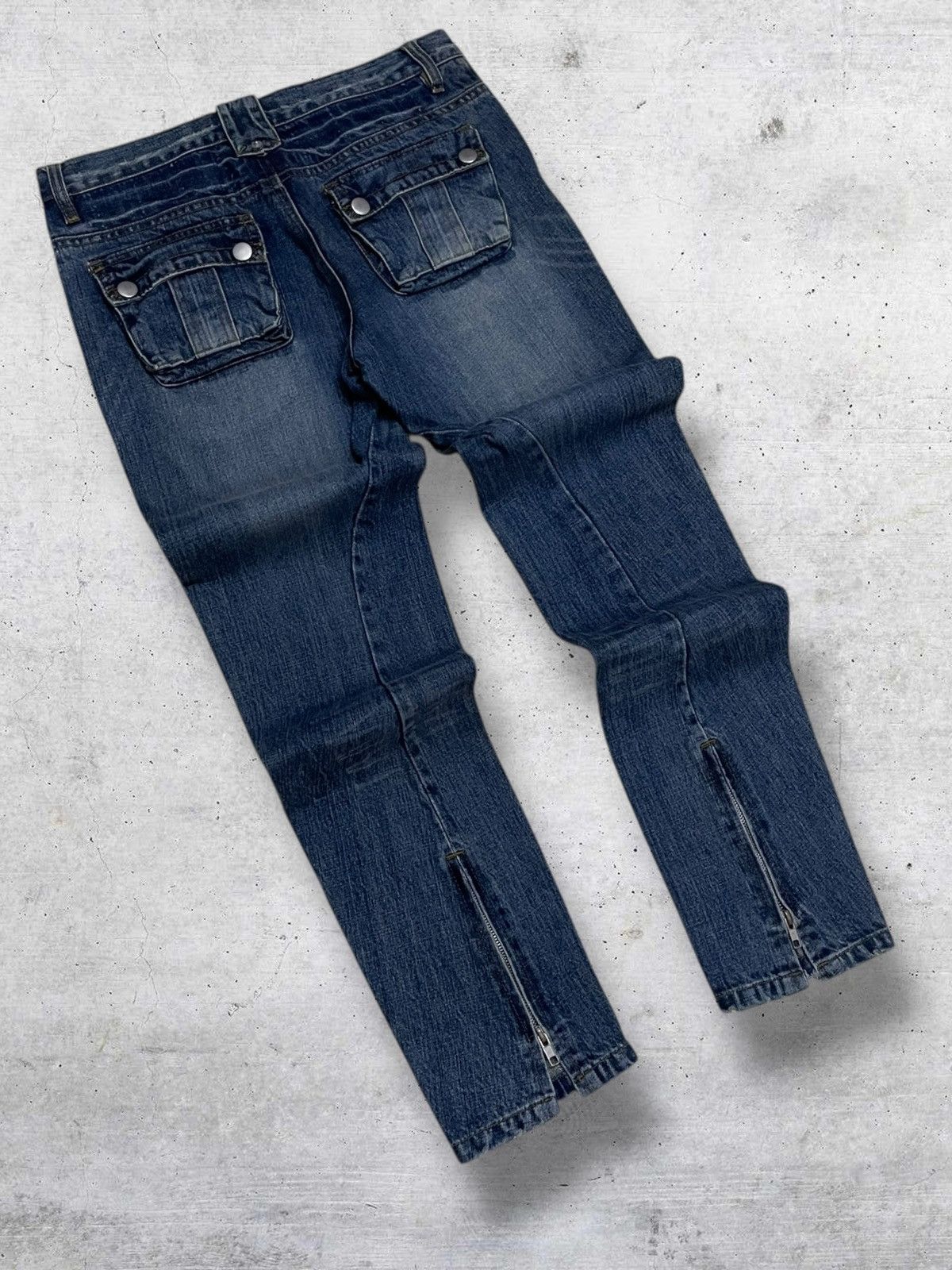 Japanese Brand VINTAGE BIT BLUE JAPAN DESIGNER 90S PUNK BIKERS OG DENIM Size US 29 - 9 Thumbnail