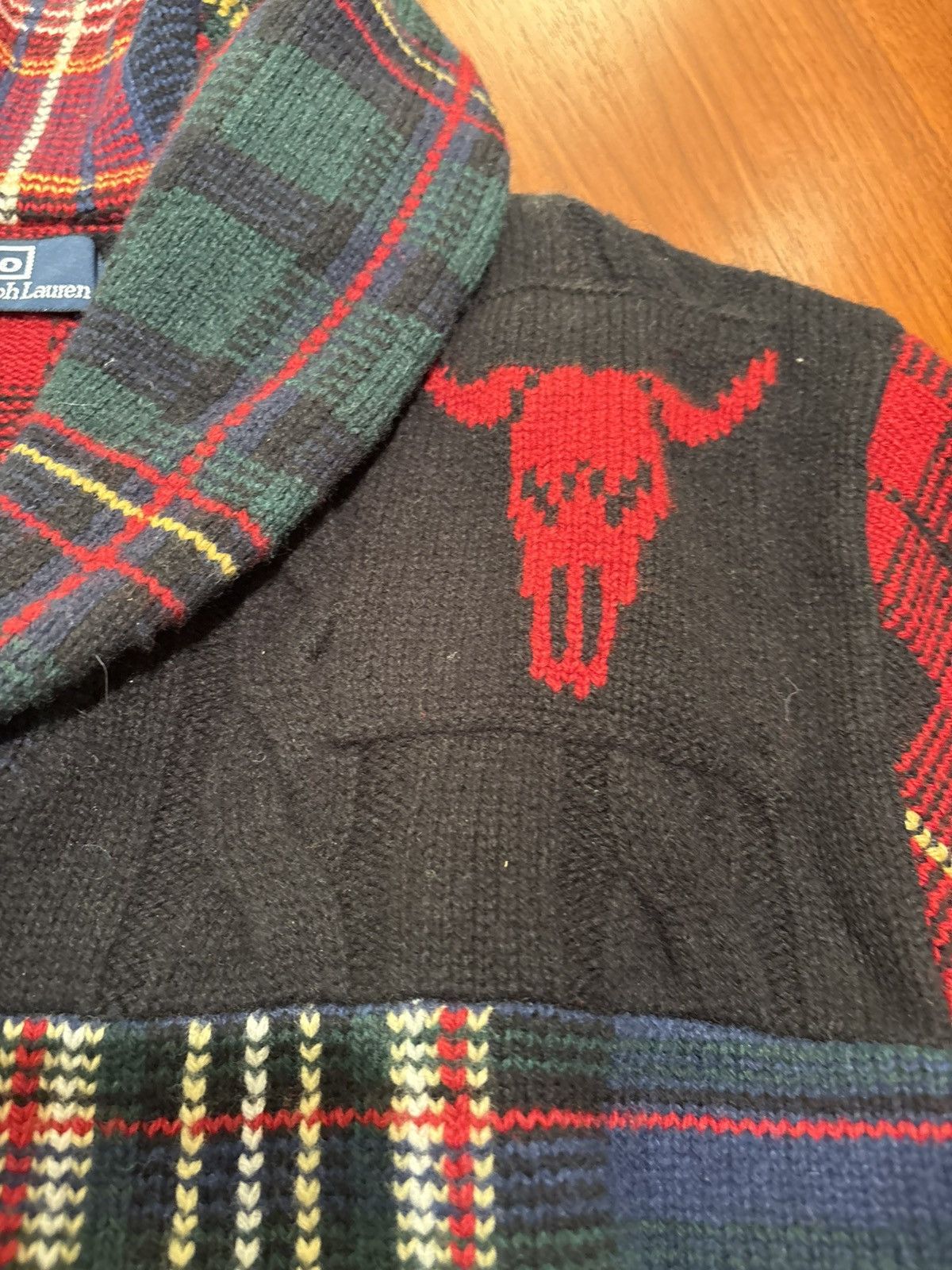 Polo Ralph Lauren POLO RALPH LAUREN PATCHWORK CARDIGAN SMALL Size US S / EU 44-46 / 1 - 3 Thumbnail