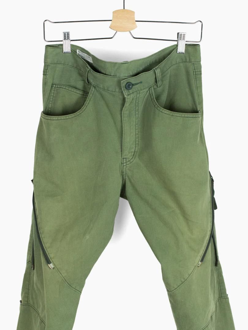 Final Home 90’s Olive Zippered Moto Bondage Pants Size US 30 / EU 46 - 2 Thumbnail