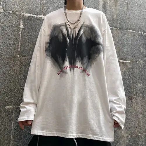 Harajuku Oversize Men Long Sleeve T-Shirt