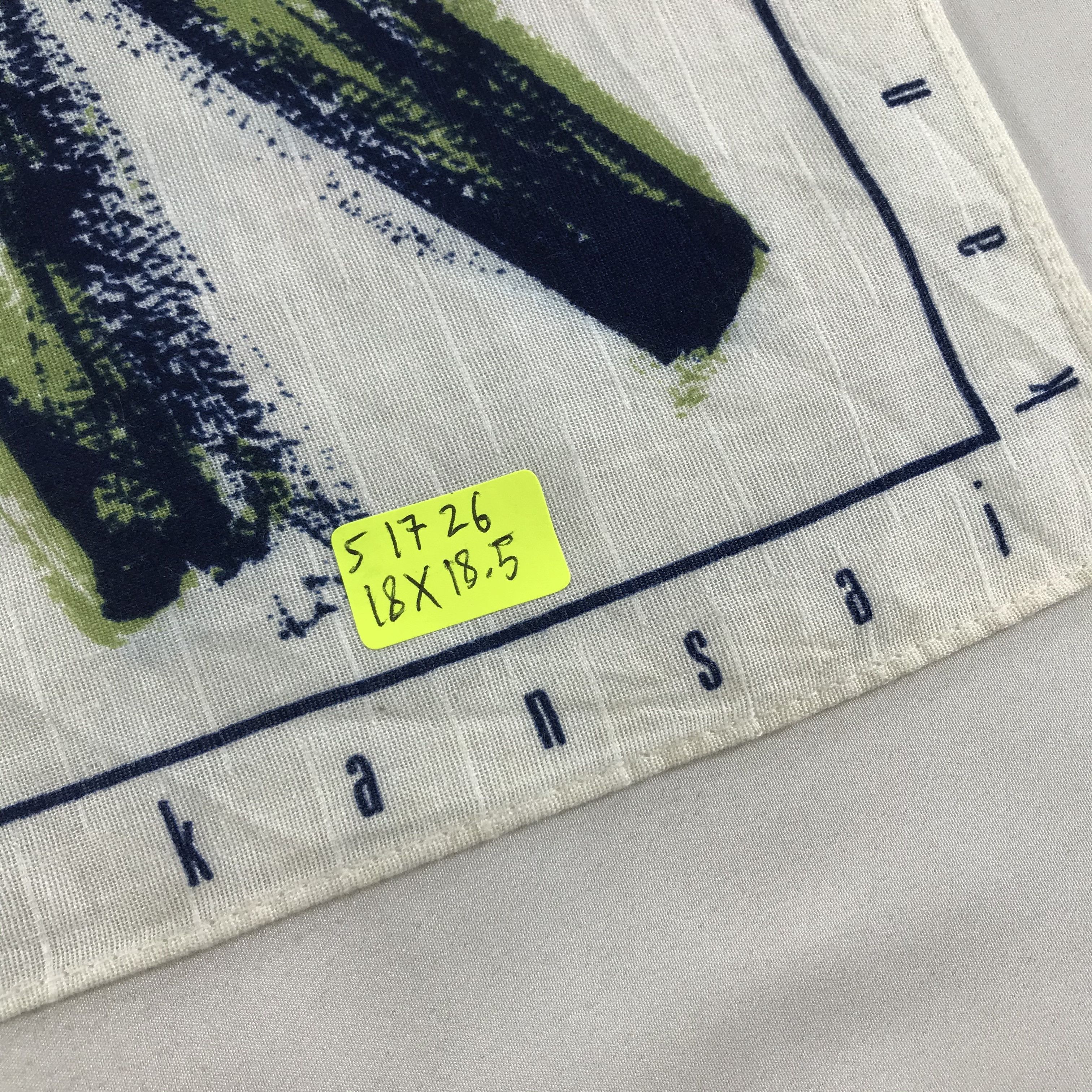 Kansai Yamamoto × Vintage Kansai Yamamoto Bandana / Handkerchief / Neckerchief - S1726 Size ONE SIZE - 5 Thumbnail