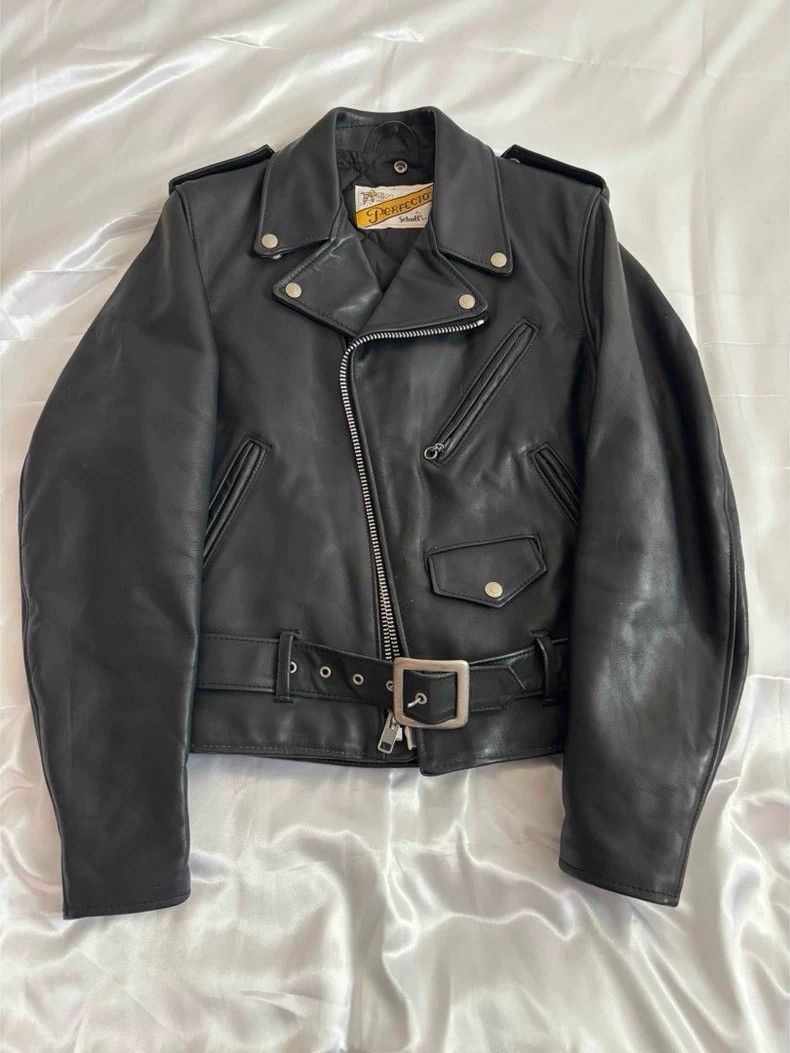 Schott Schott Leather coat Size US XXS / EU 40 - 1 Thumbnail