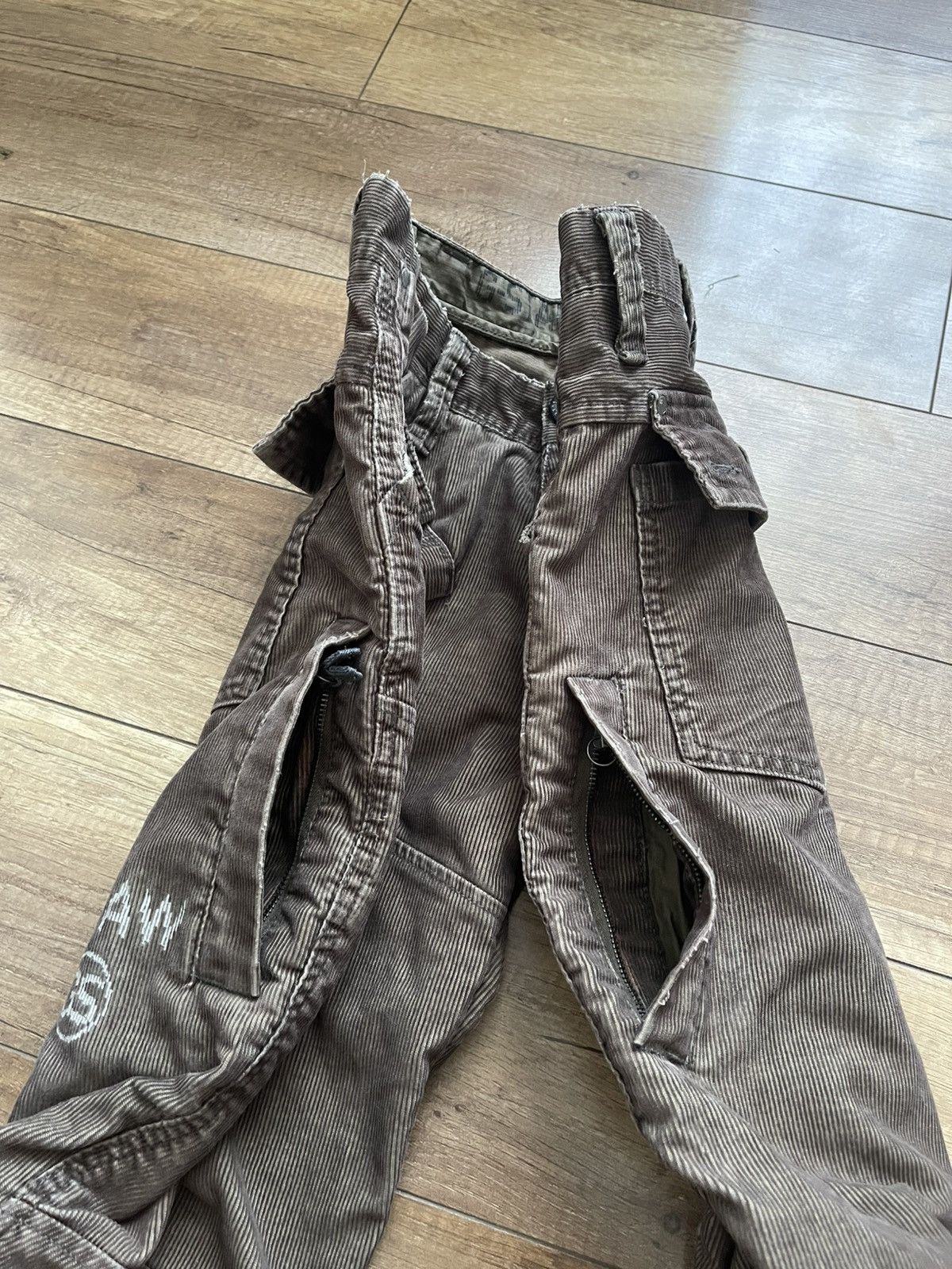 G-Star G Star Raw Vintage Cargo Velvet Pants Big Logo Size US 31 - 13 Thumbnail