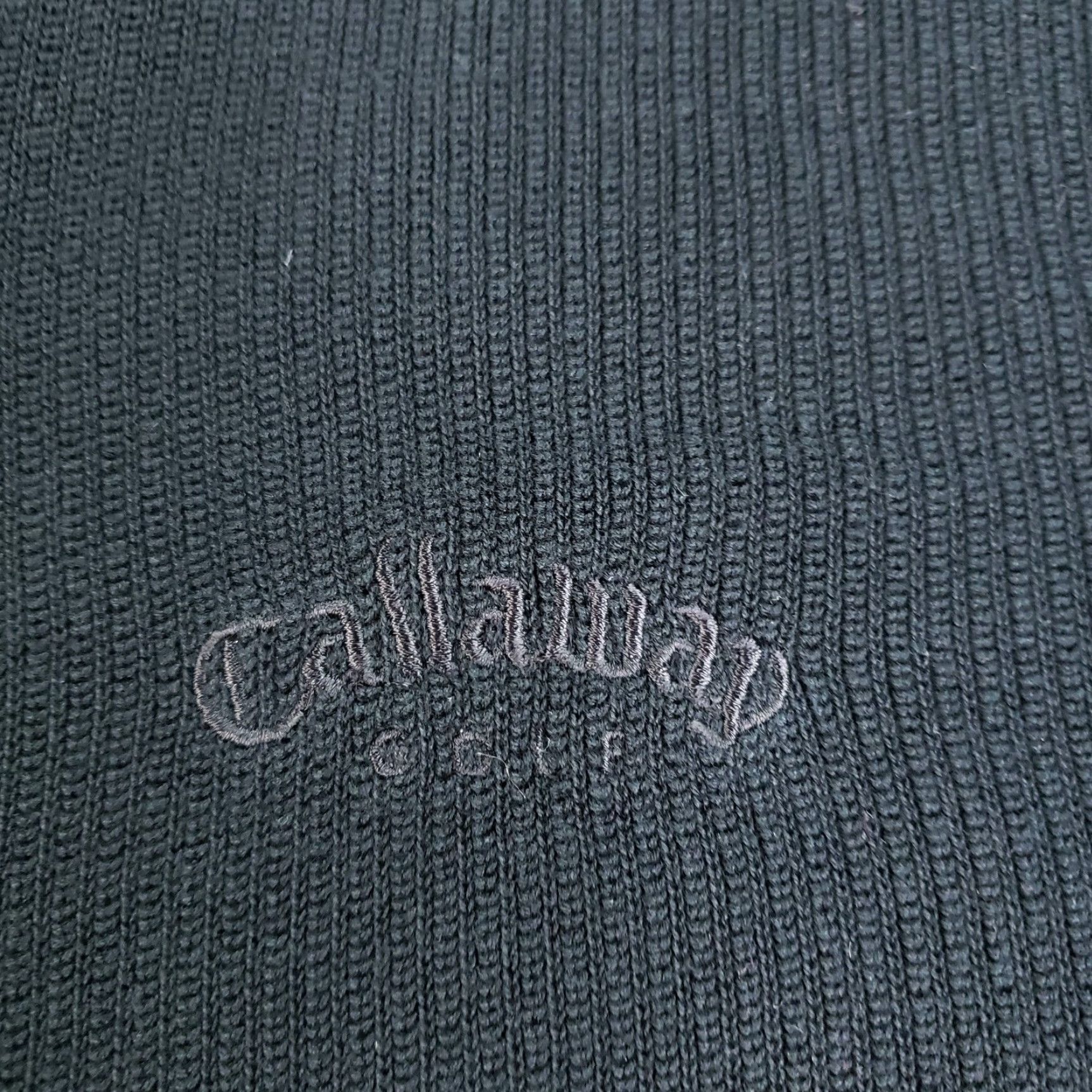 Callaway VINTAGE Callaway Golf Sweater Mens 2XL Black V-Neck Pullover Knit Cotton Sports Logo Breathable All Seasons Golf Mens Size US XXL / EU 58 / 5 - 7 Thumbnail