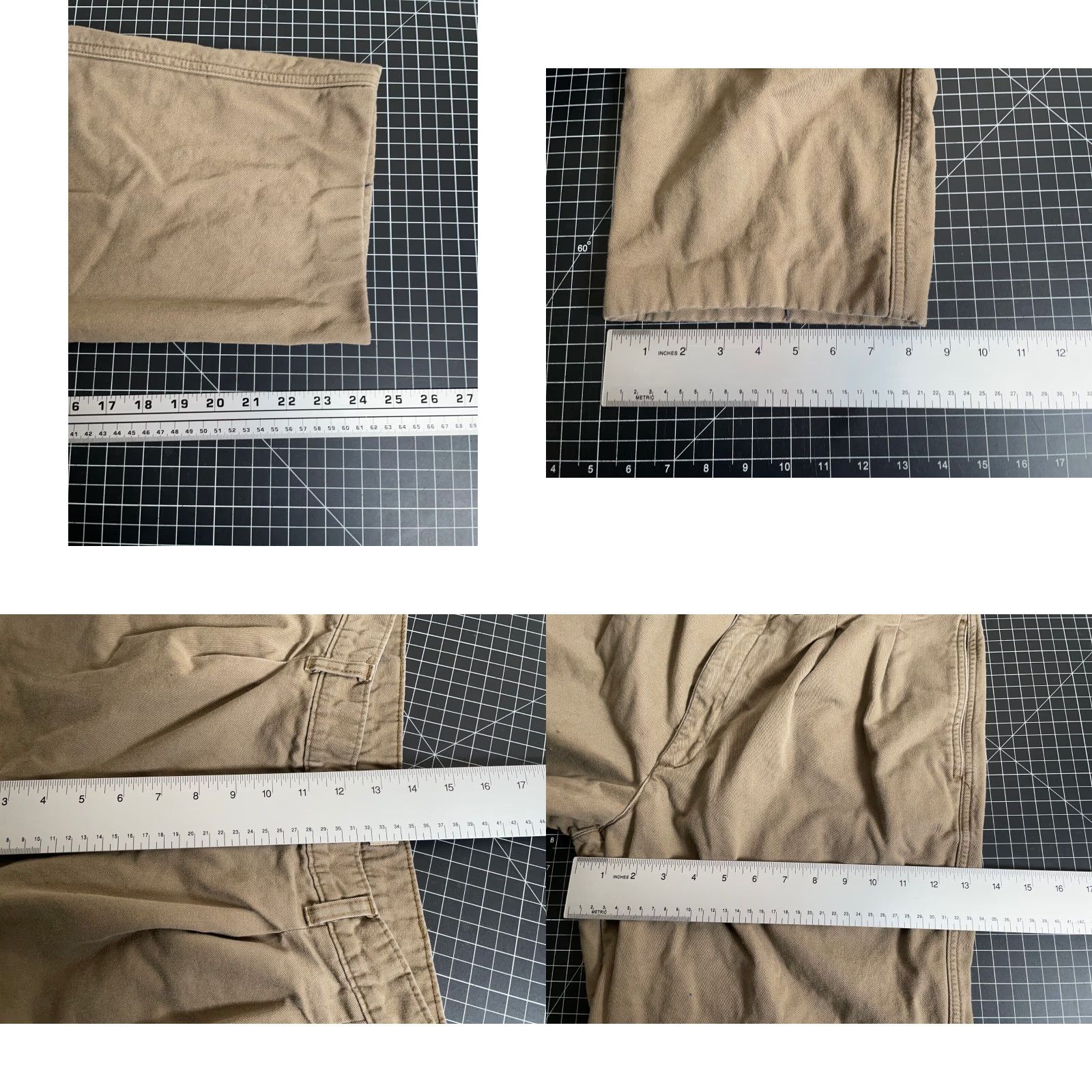 Vintage VINTAGE L.L. Bean Men's Chino Pants 90s Pleated Lined Cotton Casual Workwear Brown Size 34 Size US 34 / EU 50 - 8 Thumbnail