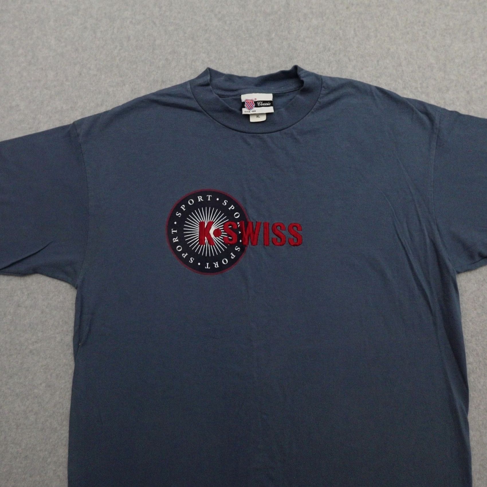 K-Swiss Vintage K-Swiss Tshirt XL (23X29) Embroidered Graphic Classic Sneakers 90s Size US XL / EU 56 / 4 - 7 Thumbnail
