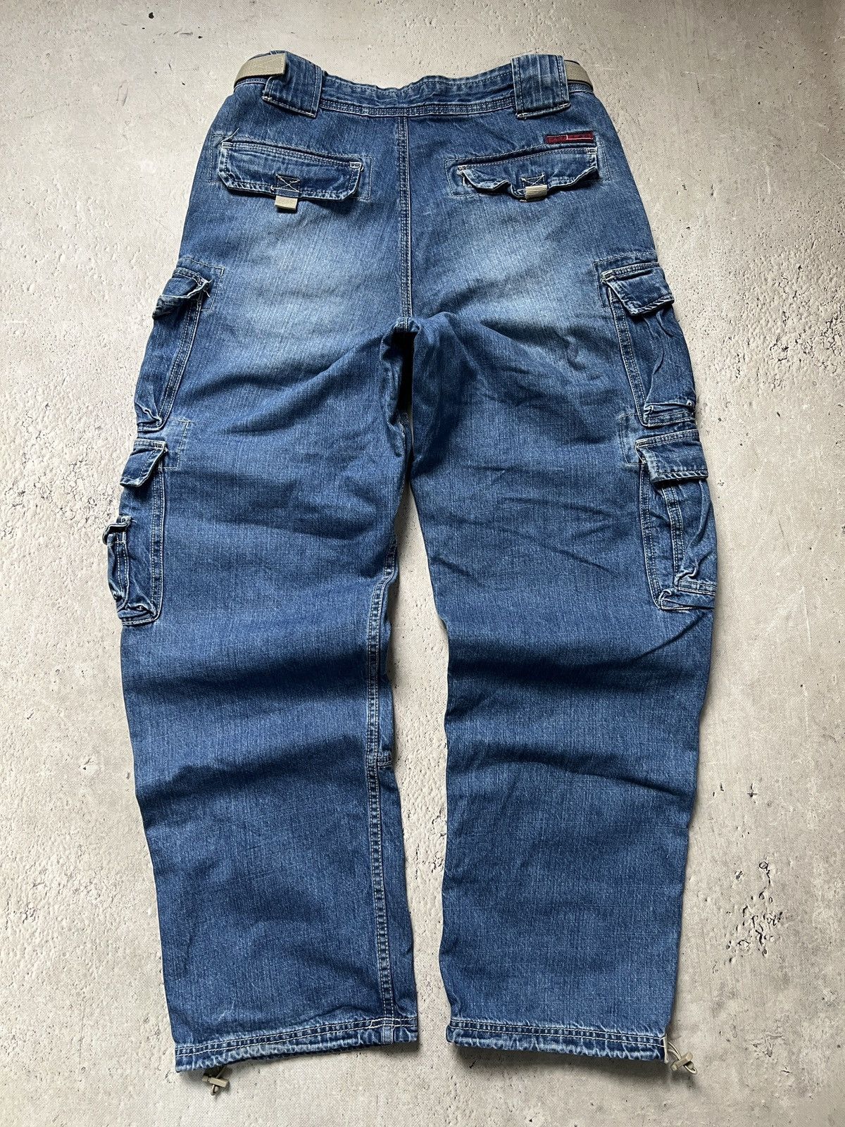 Jet Lag Japanese denim baggy wide leg jnco style cargo pants y2k Size US 34 / EU 50 - 10 Thumbnail