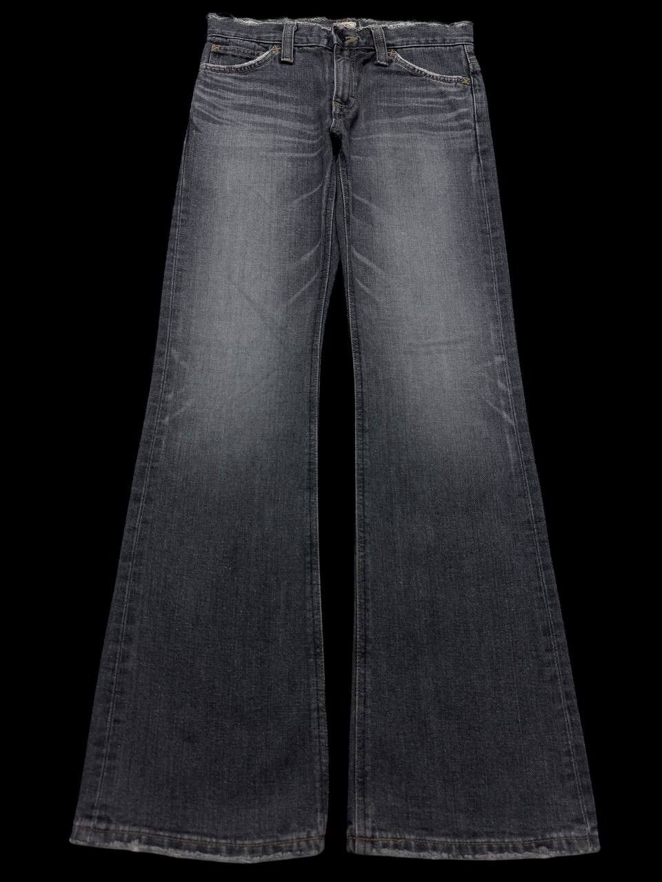 Lee FLARE Insane 90s Lee Riders Mudwash Distressed Grunge Style Size US 27 - 2 Thumbnail