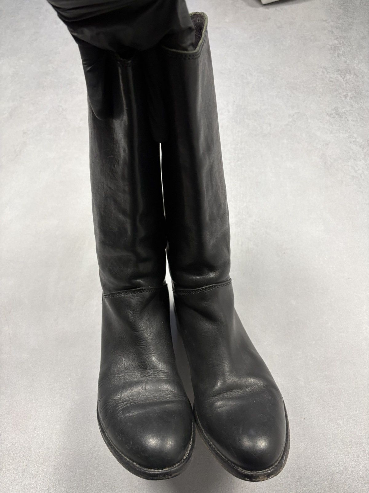 MoMA MOMA Distressed Leather Back Lace Combat Boots Avant Garde Size US 7 / IT 37 - 2 Thumbnail