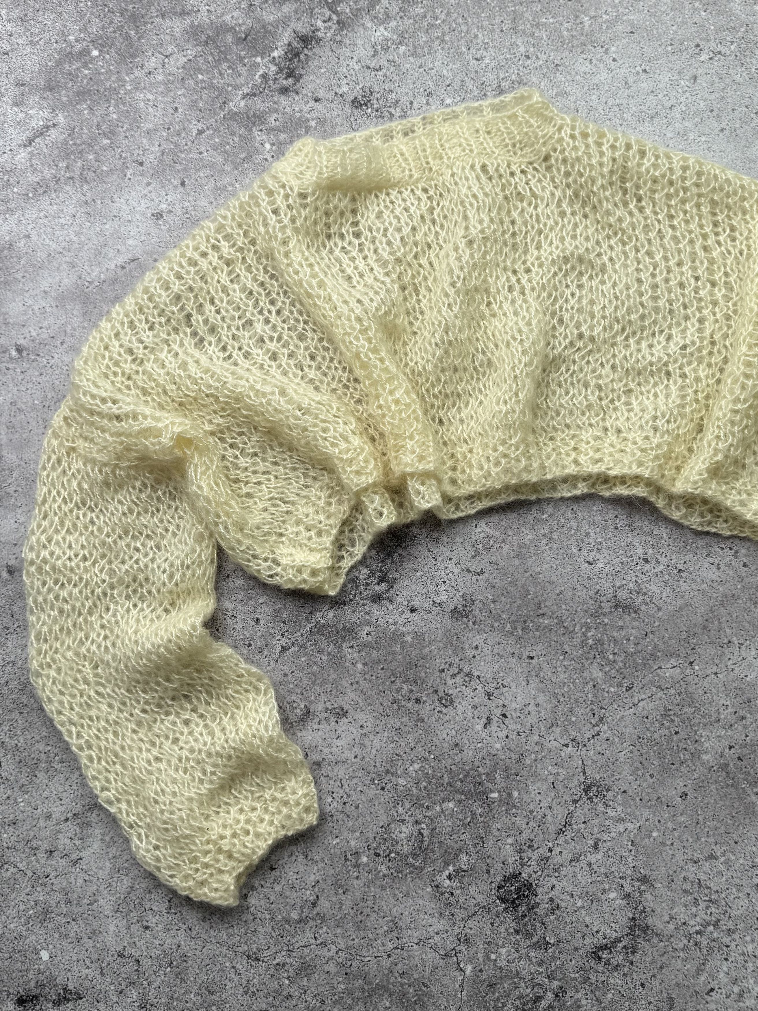 Hysteric Glamour Vintage Mesh Cropped Sweater C643(V354)(E8) Size M / US 6-8 / IT 42-44 - 2 Thumbnail