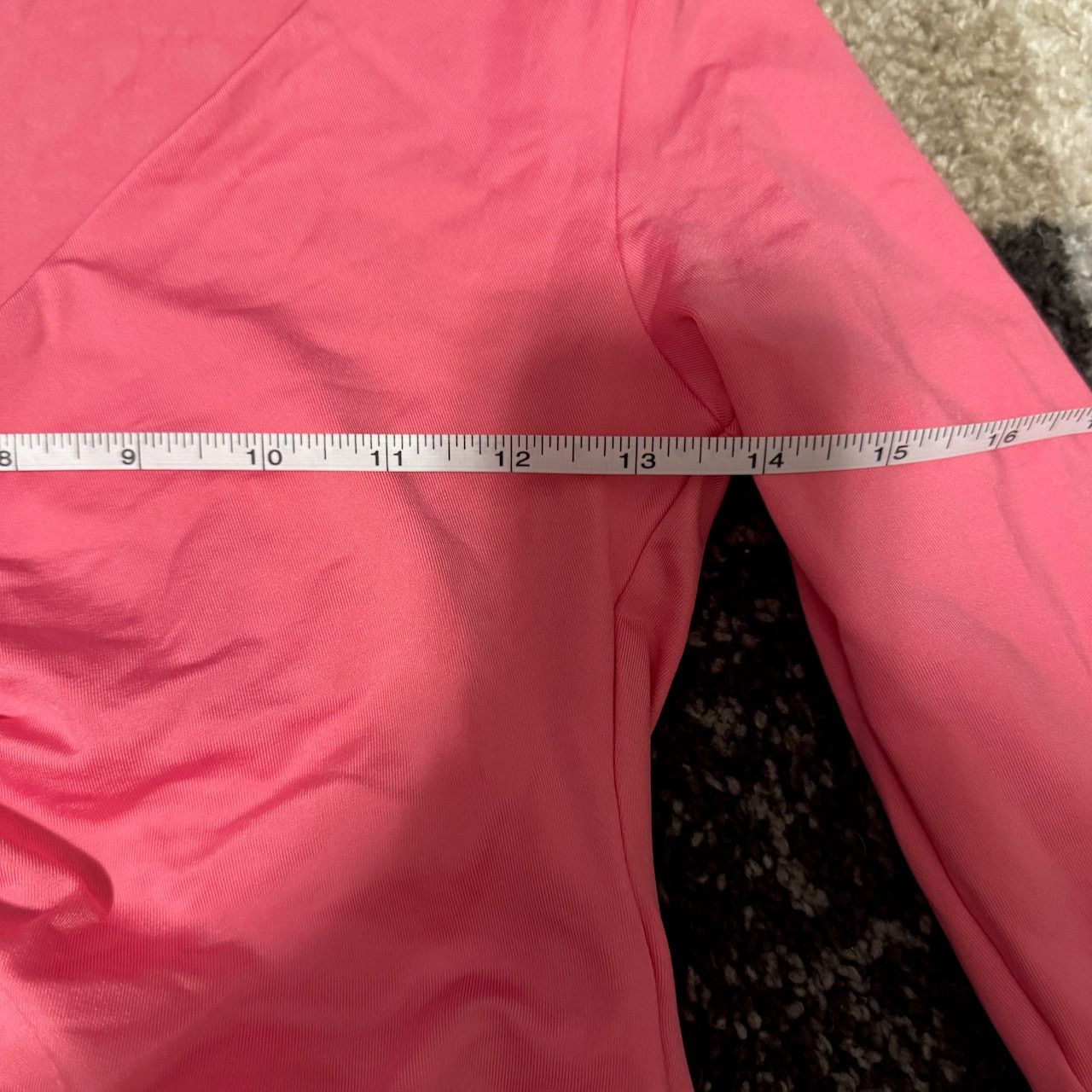 Zara Zara Ruched Pink Long Sleeve Bodysuit Size L / US 10 / IT 46 - 6 Thumbnail