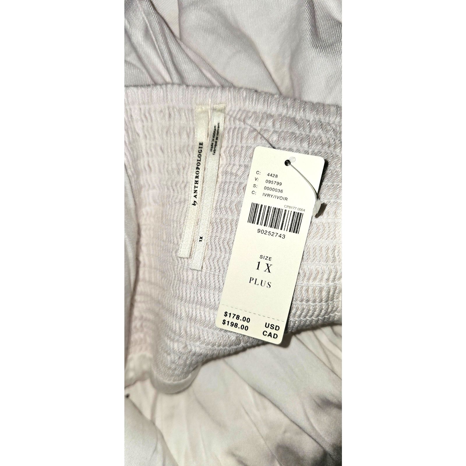 Anthropologie NWT Sleeveless Square-Neck Linen Wrap Midi Dress $178 1X Size XXL / US 16-18 / IT 52-54 - 9 Thumbnail