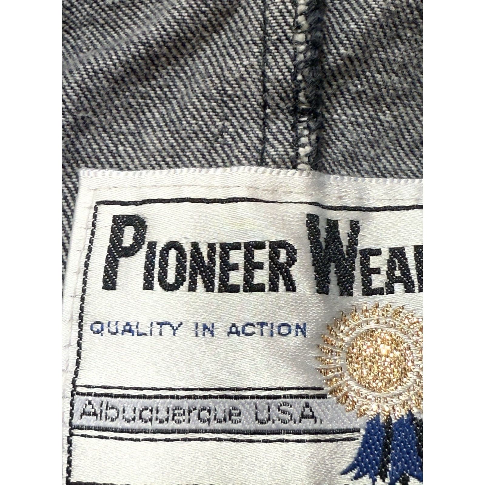 Vintage VINTAGE Pioneer Wear Jacket Blazer Mens 44 Long Tweed Gray Wool Polyester Western Cowboy Rockabilly Button Two-Button Jacket / Coat/ Blazer Size 44R - 6 Thumbnail