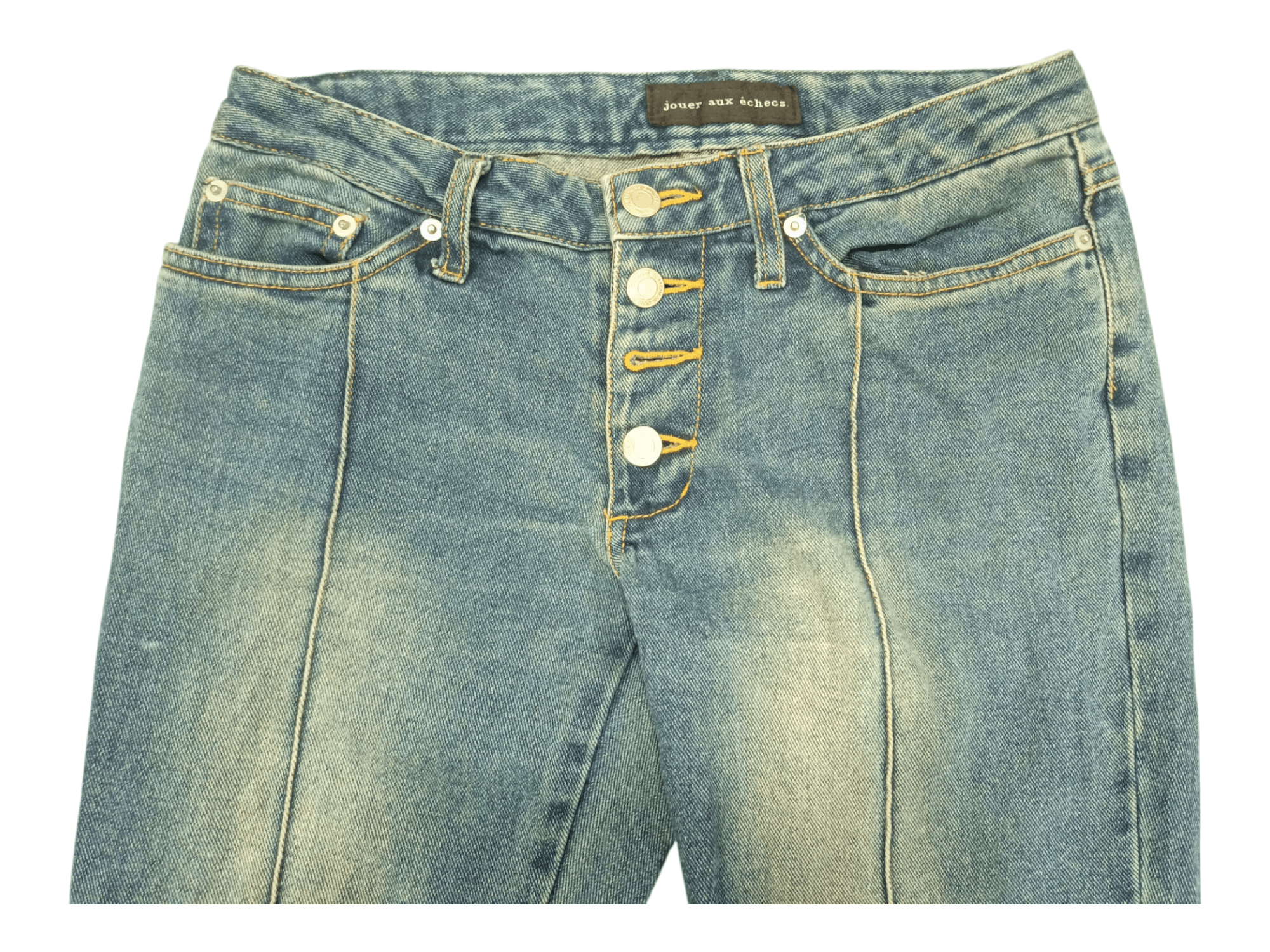 Jouex Aux Echecs Lace Up Mud Mad Flared Jeans