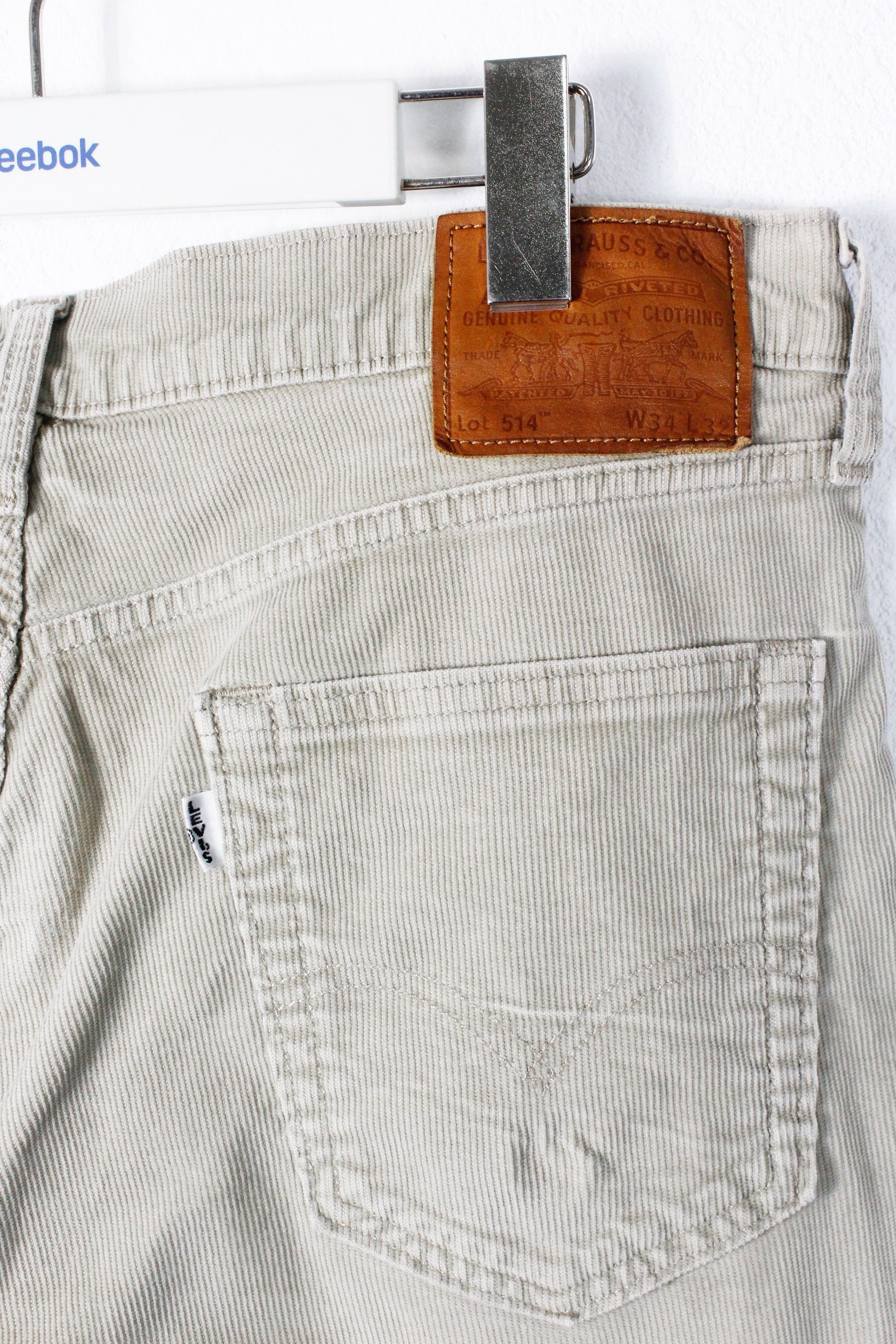 Levi's × Levi's Vintage Clothing Levi's 514 Big E Beige Corduroy Velvet Denim Pants Size US 34 / EU 50 - 5 Thumbnail