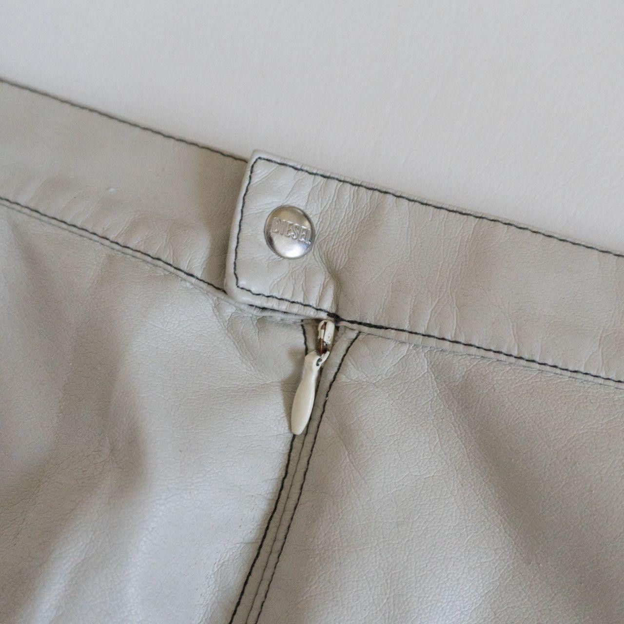 Diesel DIESEL Faux Leather Maxi Skirt in Off-White Size 25" / US 0 / IT 36 - 4 Thumbnail