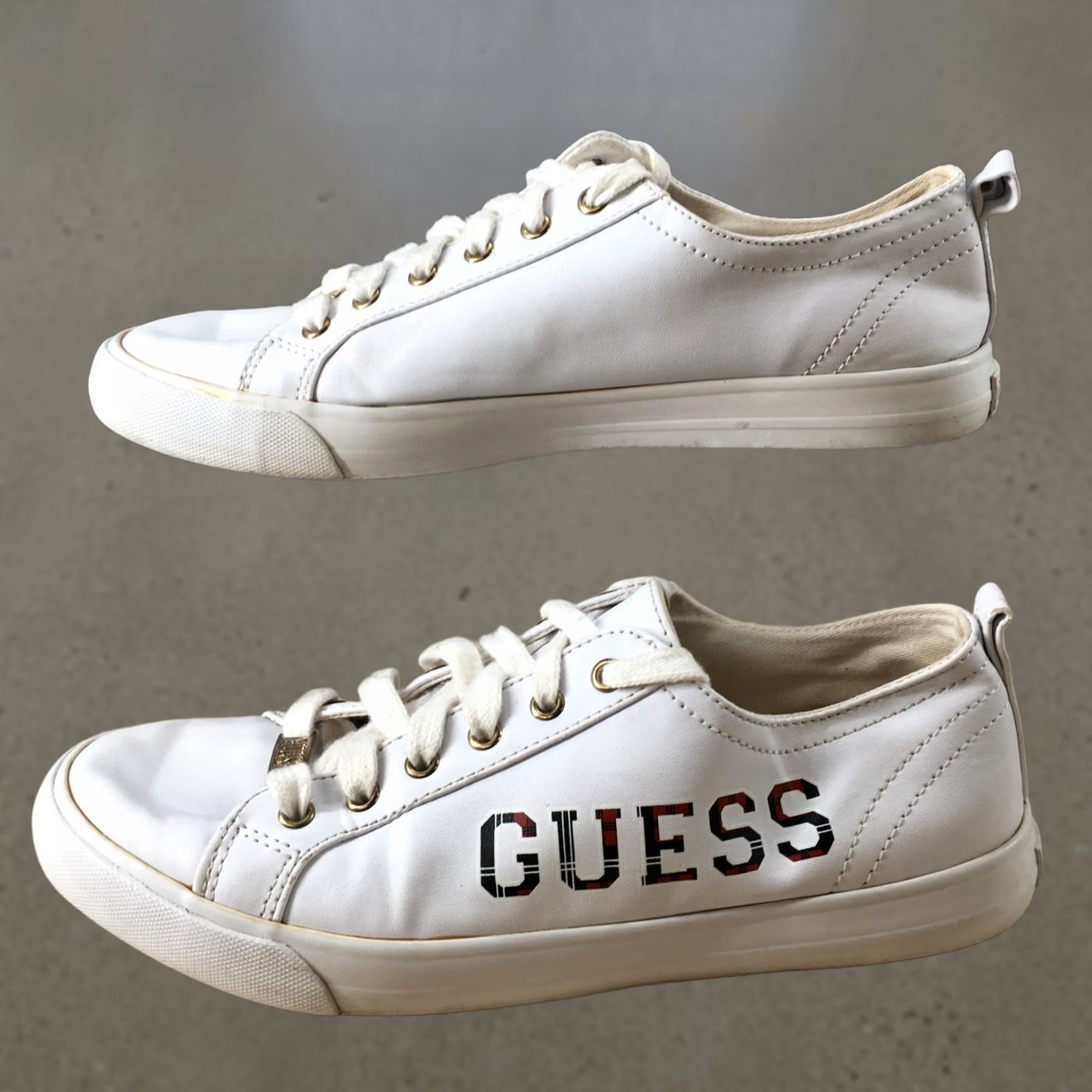 Guess Guess Shoes Womens 8.5 M Turners Casual Low Top Sneakers White Lace Up Comfort Size M / US 6-8 / IT 42-44 - 1 Thumbnail
