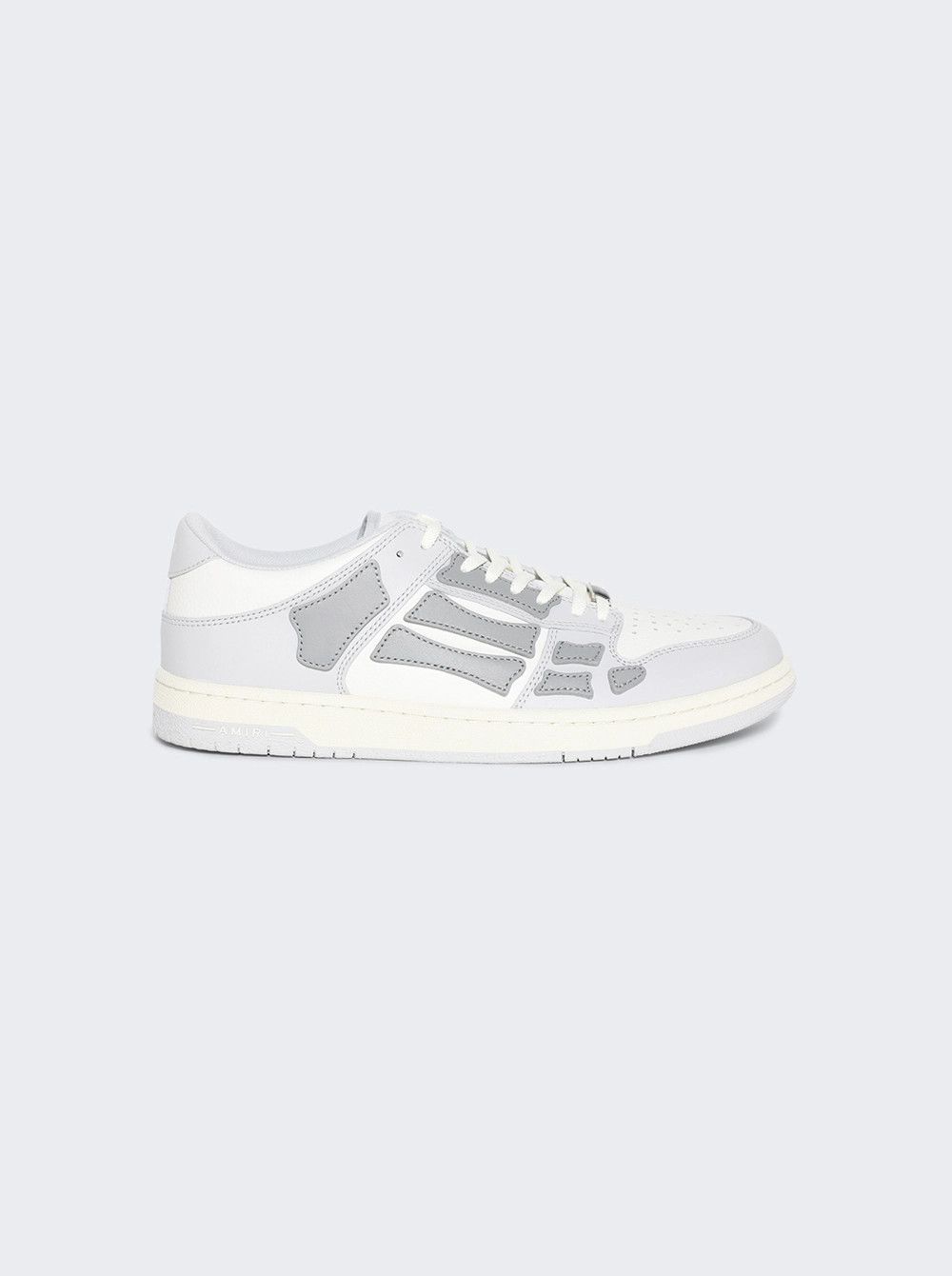 Amiri oc11z0325 Skelton Low Top Sneakers in White/Light Blue Size US 8 / EU 41 - 1 Thumbnail