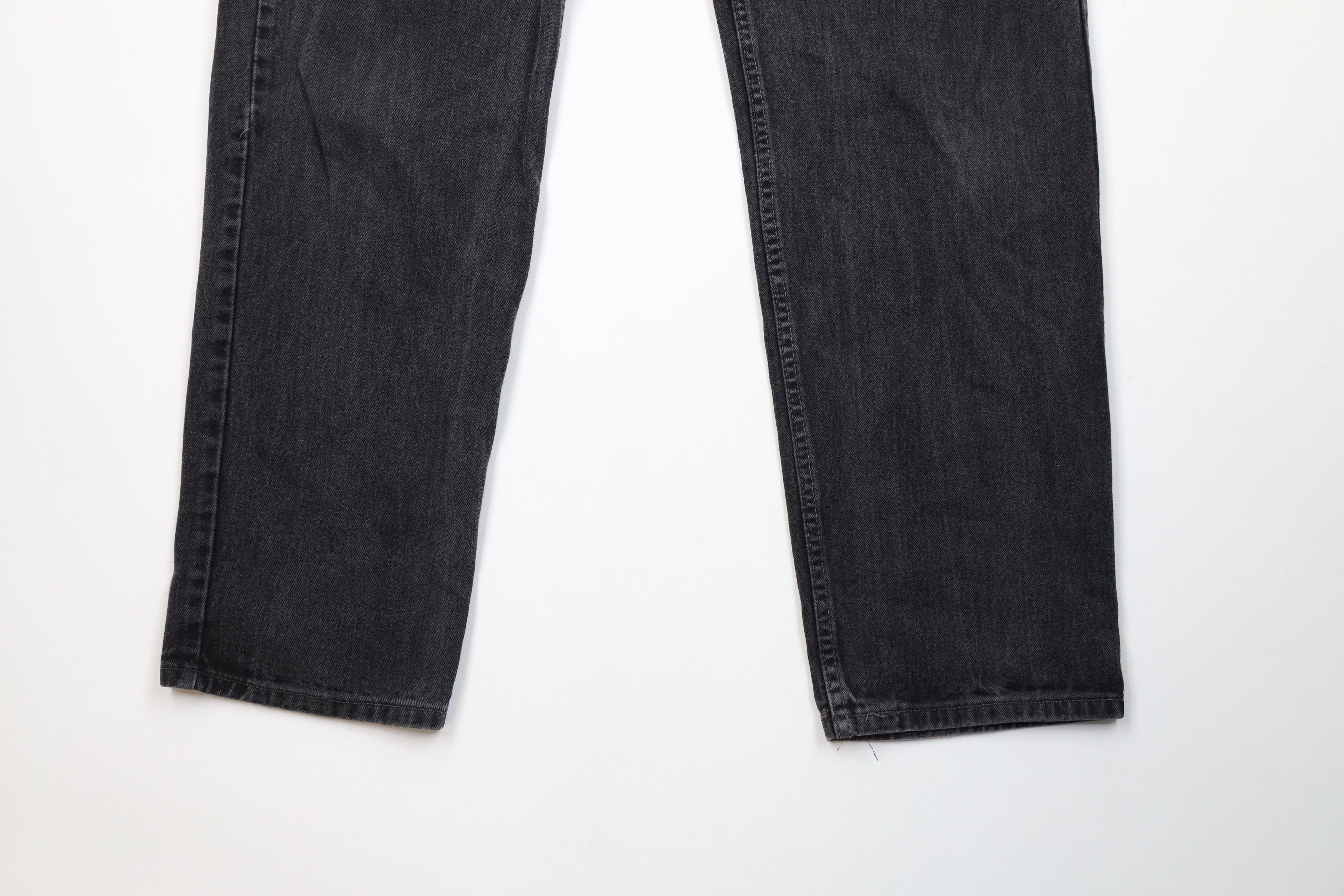 Levi's × Vintage Vintage 90s Levis 550 Relaxed Fit Denim Jeans Black Size US 38 / EU 54 - 4 Thumbnail