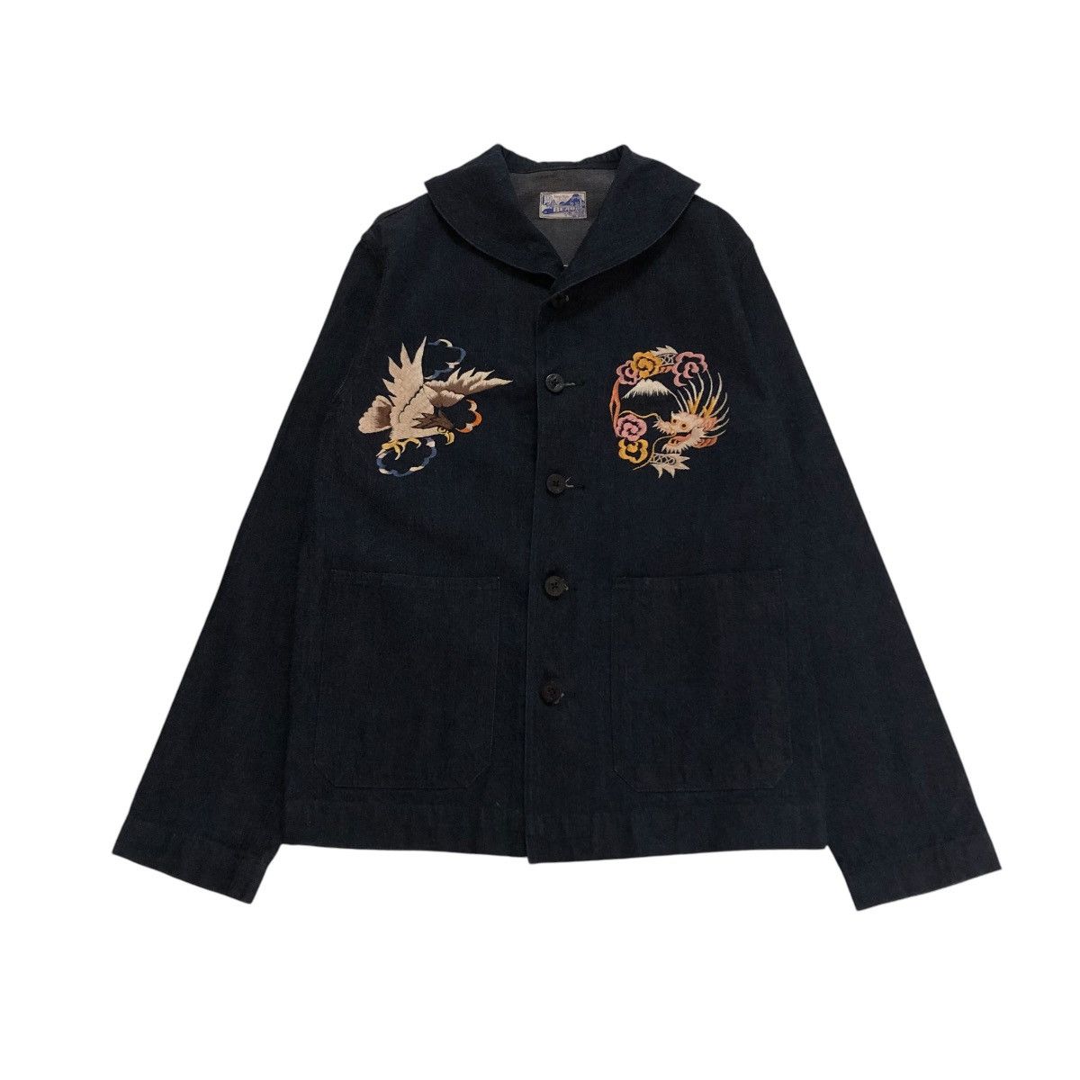 Indigo 🔥VINTAGE TOKYO STYLE BEAMS JAPAN SOUVENIR SUKAJAN DESIGN Size US S / EU 44-46 / 1 - 2 Thumbnail