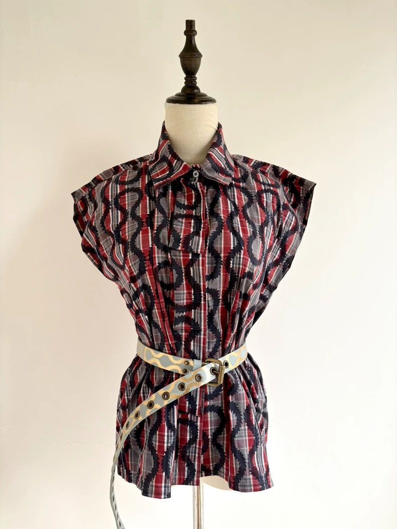 Vivienne Westwood Vivienne Westwood Gray and red checkered pirate short-slee Size XS / US 0-2 / IT 36-38 - 1 Thumbnail