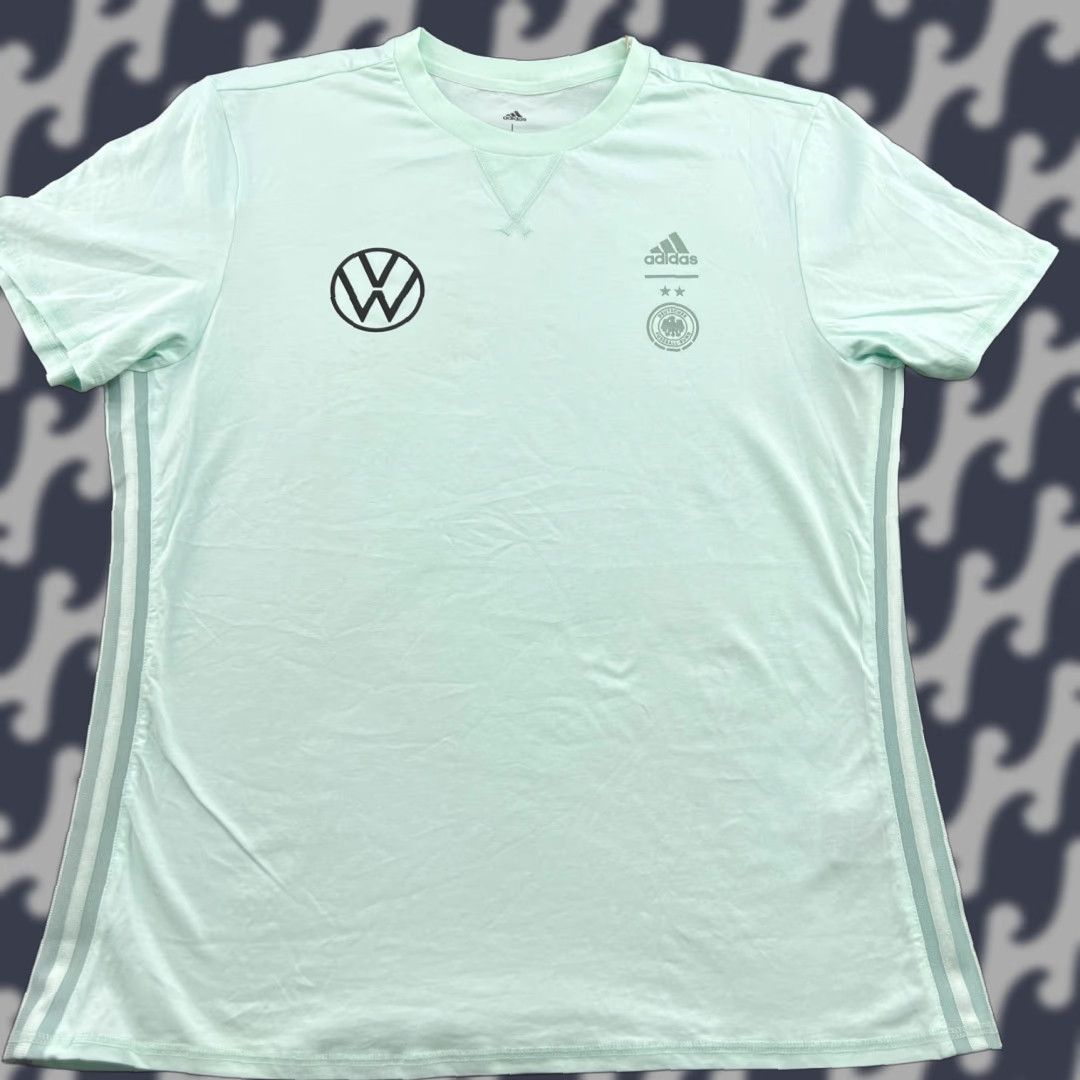 Adidas Germany 2022 Adidas Teal V Neck Womens T-Shirt Large Football Soccer Jersey Shirts Ladies ML size L Size L / US 10 / IT 46 - 1 Thumbnail