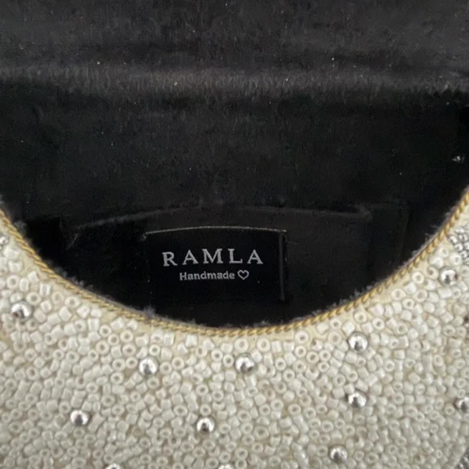 Other Ramla White Silver Mosaic Evening Bag Statement Luxury Size ONE SIZE - 4 Thumbnail