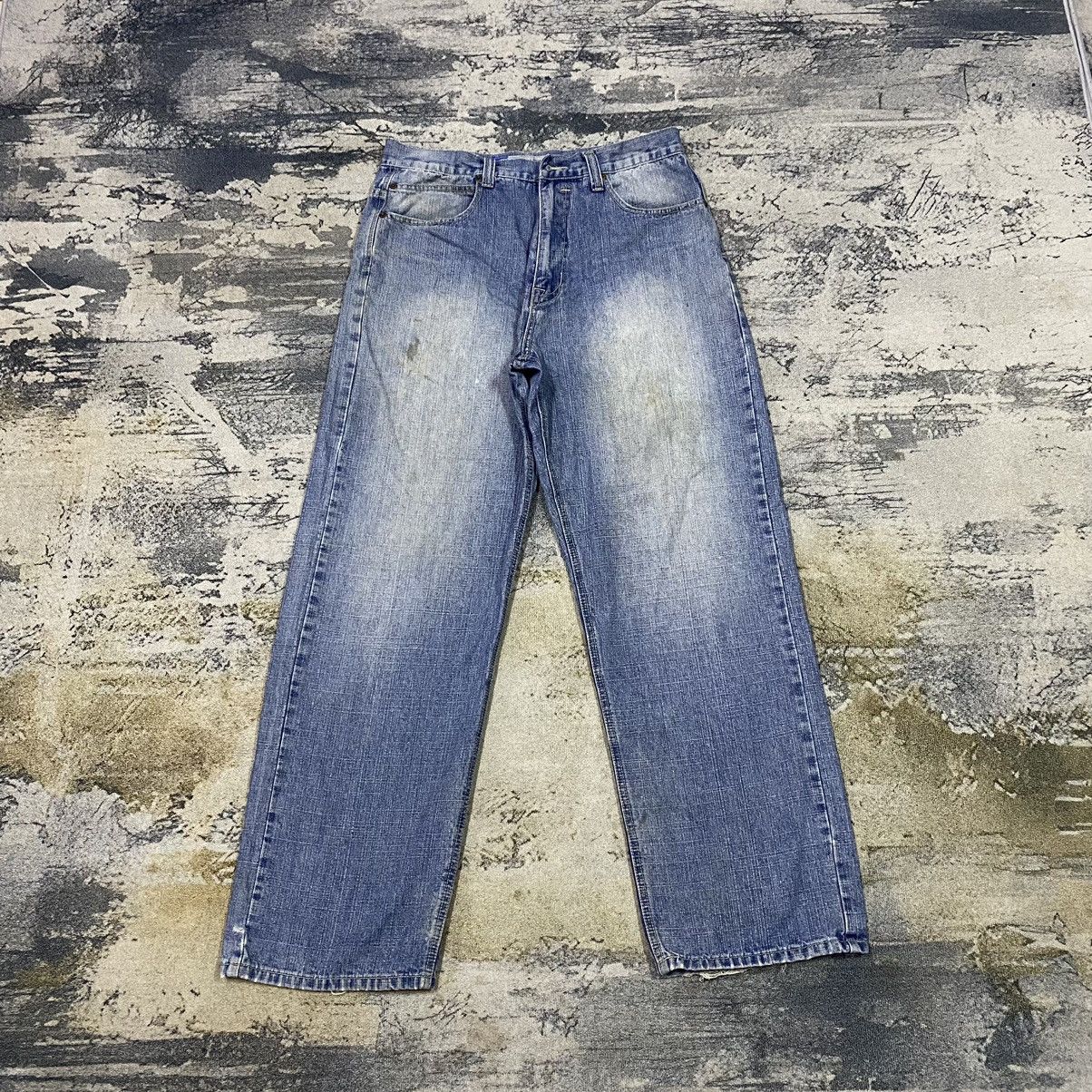 JNCO Vintage Japan Pj Mark Baggy Dirty Light Washed Denim Jeans Size US 34 / EU 50 - 1 Thumbnail