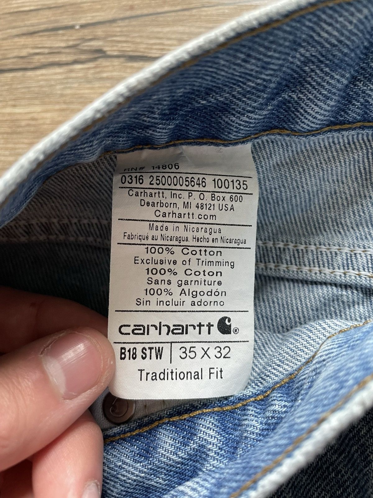 Carhartt Carhartt Denim Jeans Pants Workwear Vintage Carpenter Light Size US 34 / EU 50 - 7 Thumbnail