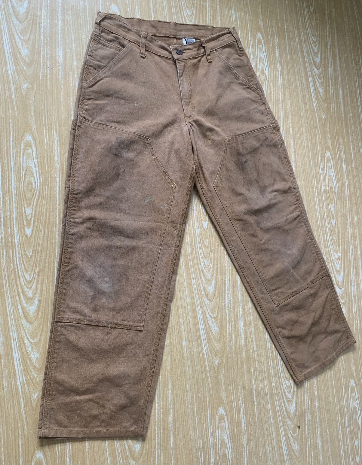 Japanese Brand Dirty Dakota Carpenter Double Knee Workwear Canvas Pants Size US 30 / EU 46 - 4 Thumbnail