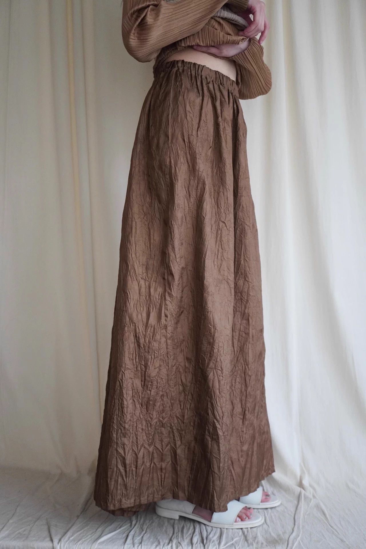 Issey Miyake Issey Miyake 1994 Rare Euro Bark Pleat Long Skirt S Size 26" / US 2 / IT 38 - 5 Thumbnail