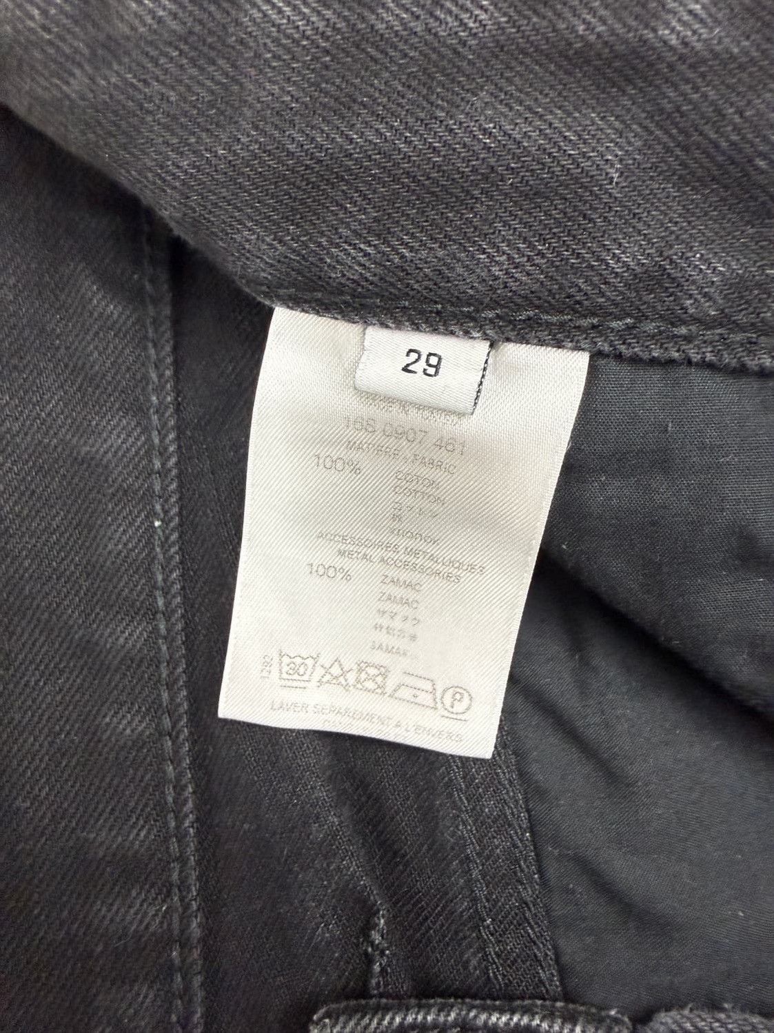 Givenchy Givenchy Back Pocket Stud Black Jeans Size US 29 - 5 Thumbnail
