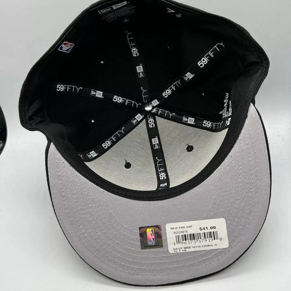 New Era Chicago Bulls NBA 7 7/8 Hat Fitted Cap New Michael Jordan Size ONE SIZE - 4 Thumbnail