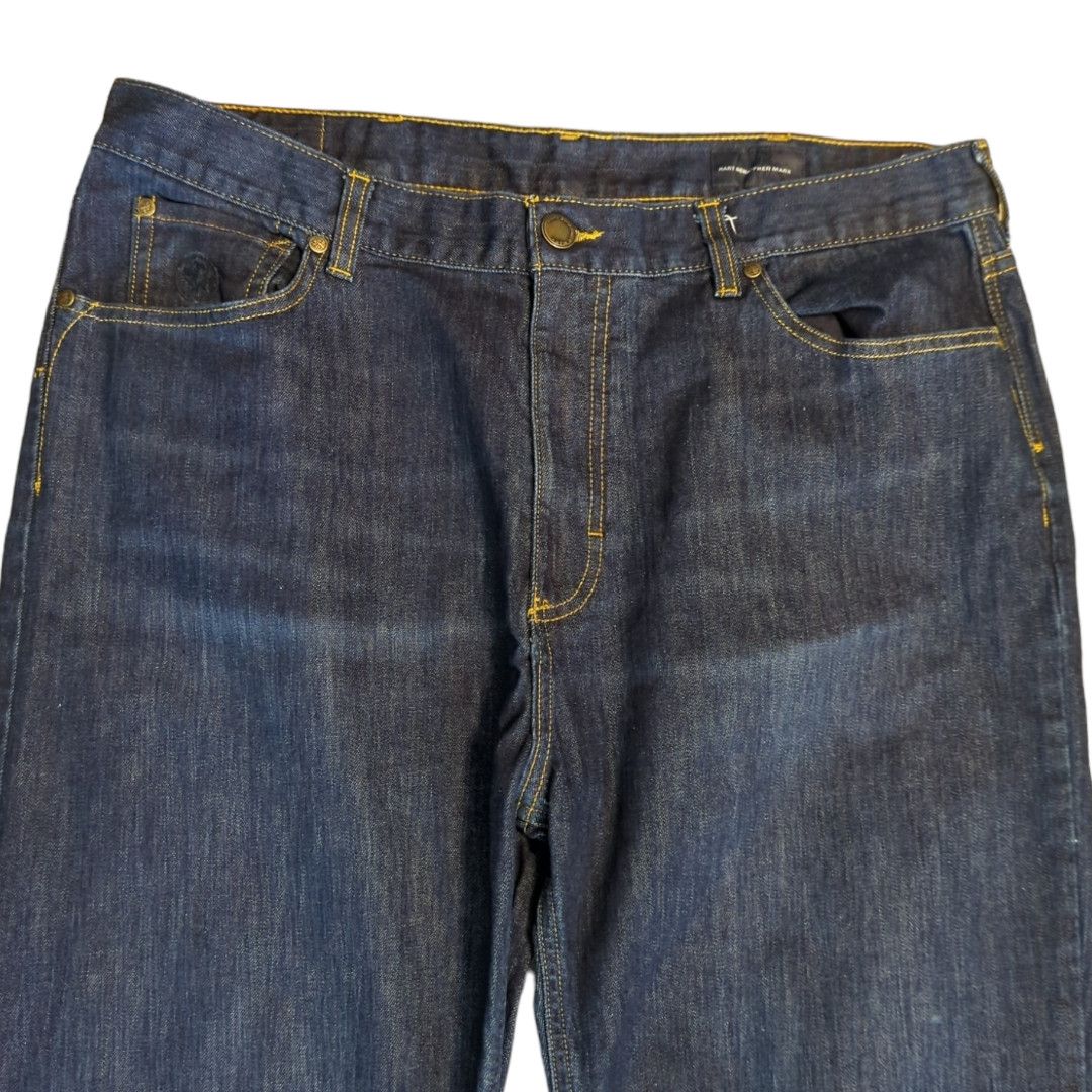 Hart Schaffner Marx HART SCHAFFNER MARX Dark Straight Leg Jeans Men's 38 x 32 Size US 38 / EU 54 - 5 Thumbnail