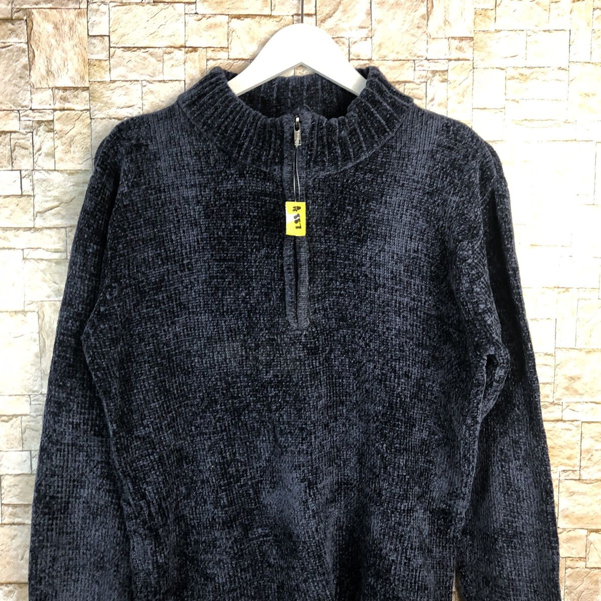 Japanese Brand Otarie Dark Blue Half Zip Sweatshirt #A887 Size US M / EU 48-50 / 2 - 5 Thumbnail
