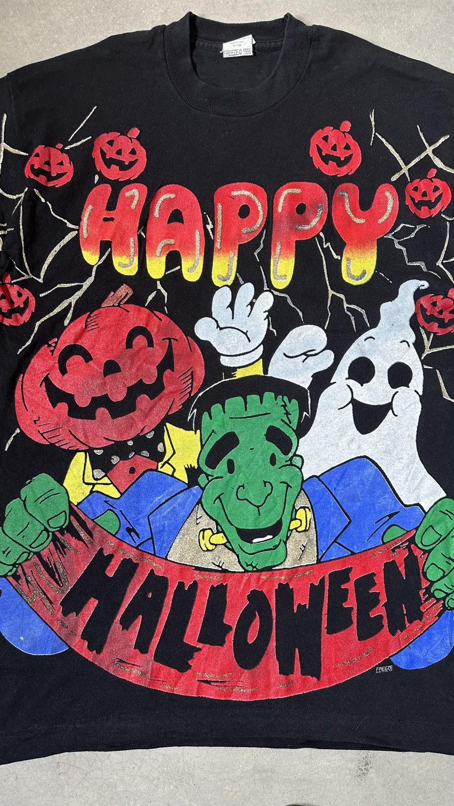 Vintage VINTAGE FREEZE HAPPY HELLOWEN 1996 TEE Size US M / EU 48-50 / 2 - 2 Thumbnail
