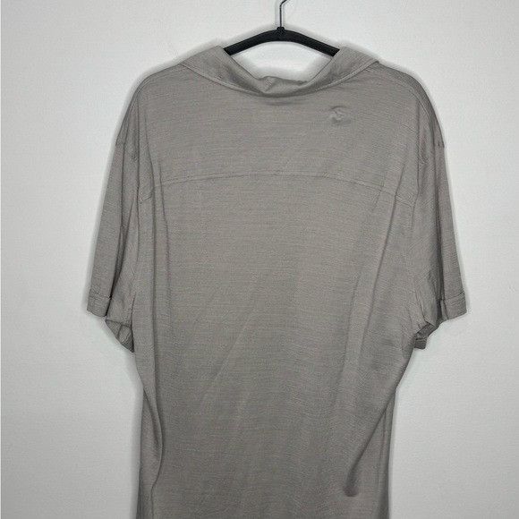Ermenegildo Zegna Zegna Silk & Cotton Polo Shirt Grey Men’s XXL Leggerissimo Size US XXL / EU 58 / 5 - 5 Thumbnail