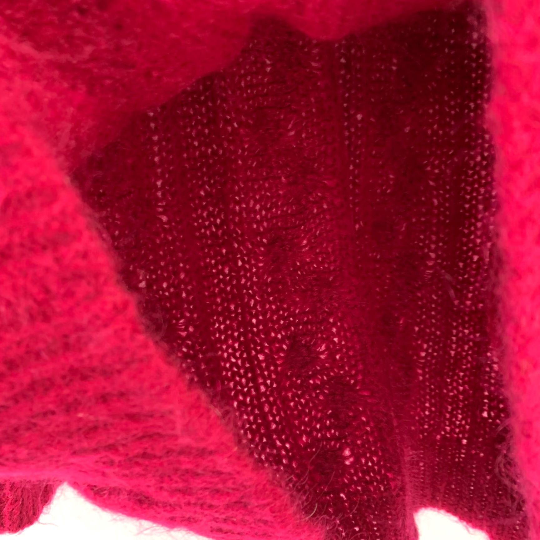 Vintage VINTAGE Northern Isles Sweater Shirt Womens Large Pink Mohair Blend V-Neck Oversized Pullover Size L / US 10 / IT 46 - 6 Thumbnail