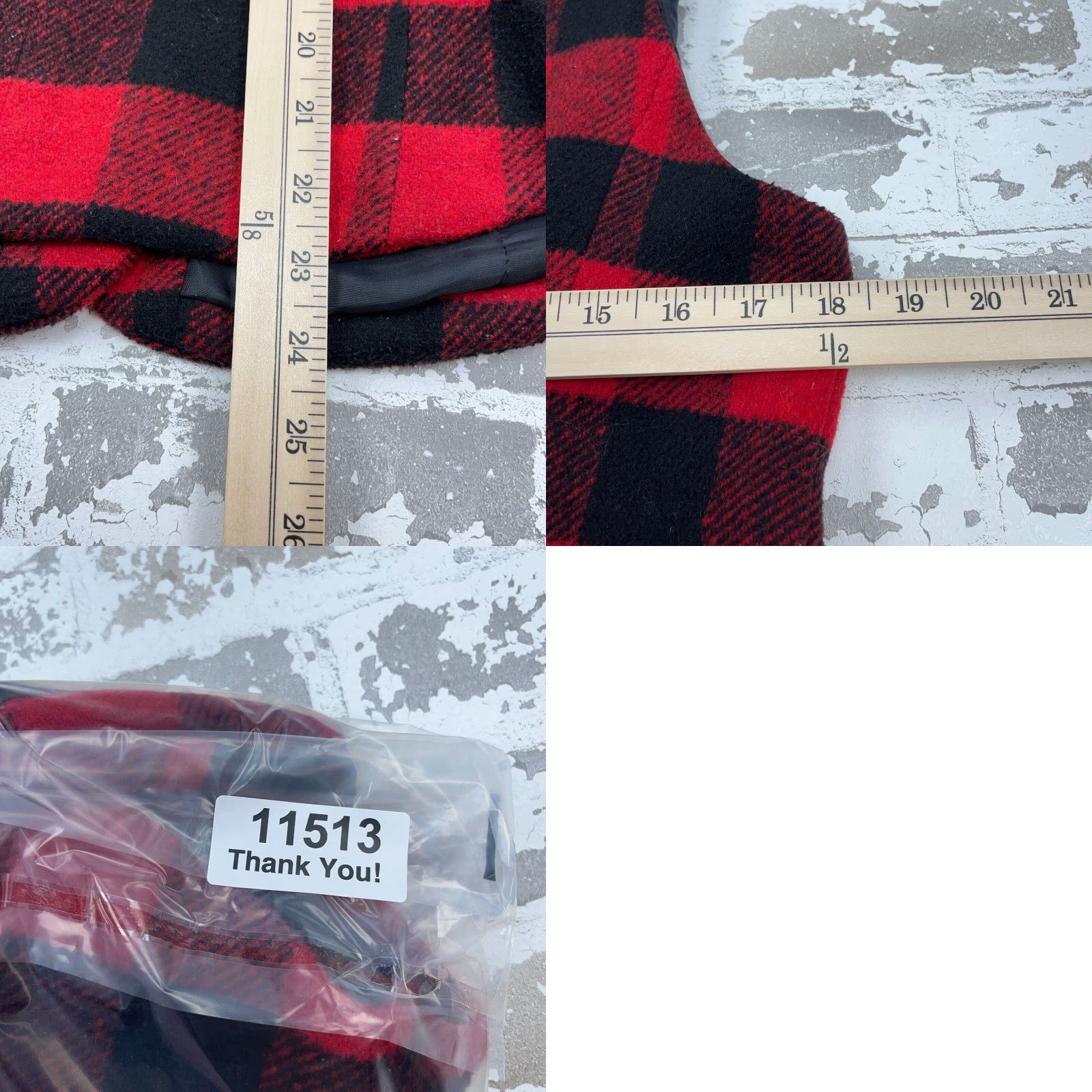 Orvis VINTAGE Orvis Vest Women Small Wool Red Black Buffalo Plaid Western Cowboy USA Women Size S / US 4 / IT 40 - 8 Thumbnail