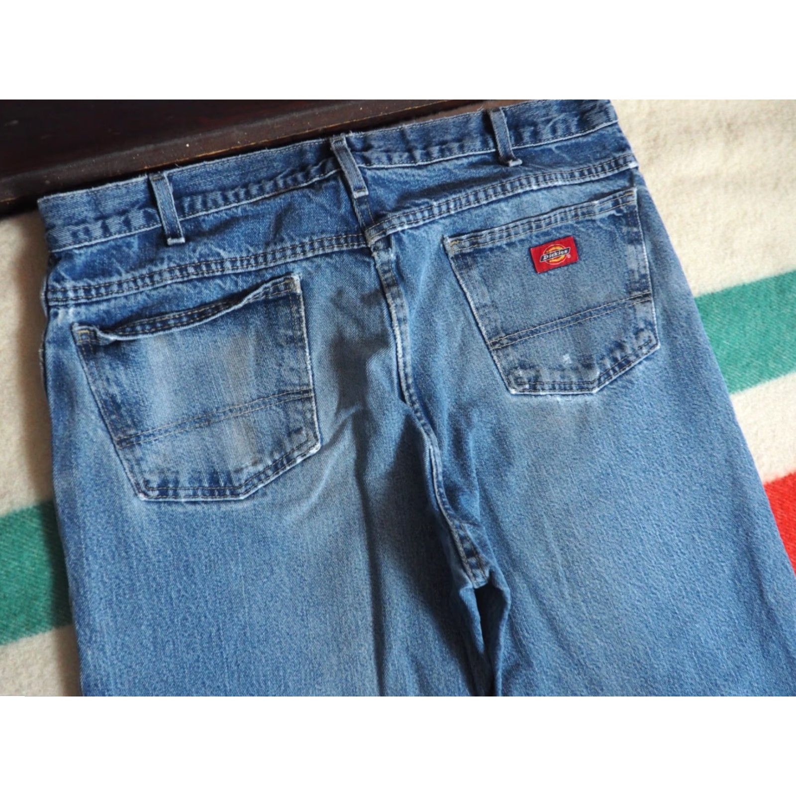 Dickies VTG Dickies Jeans 36x36 Blue Denim Mens Size US 36 / EU 52 - 3 Thumbnail