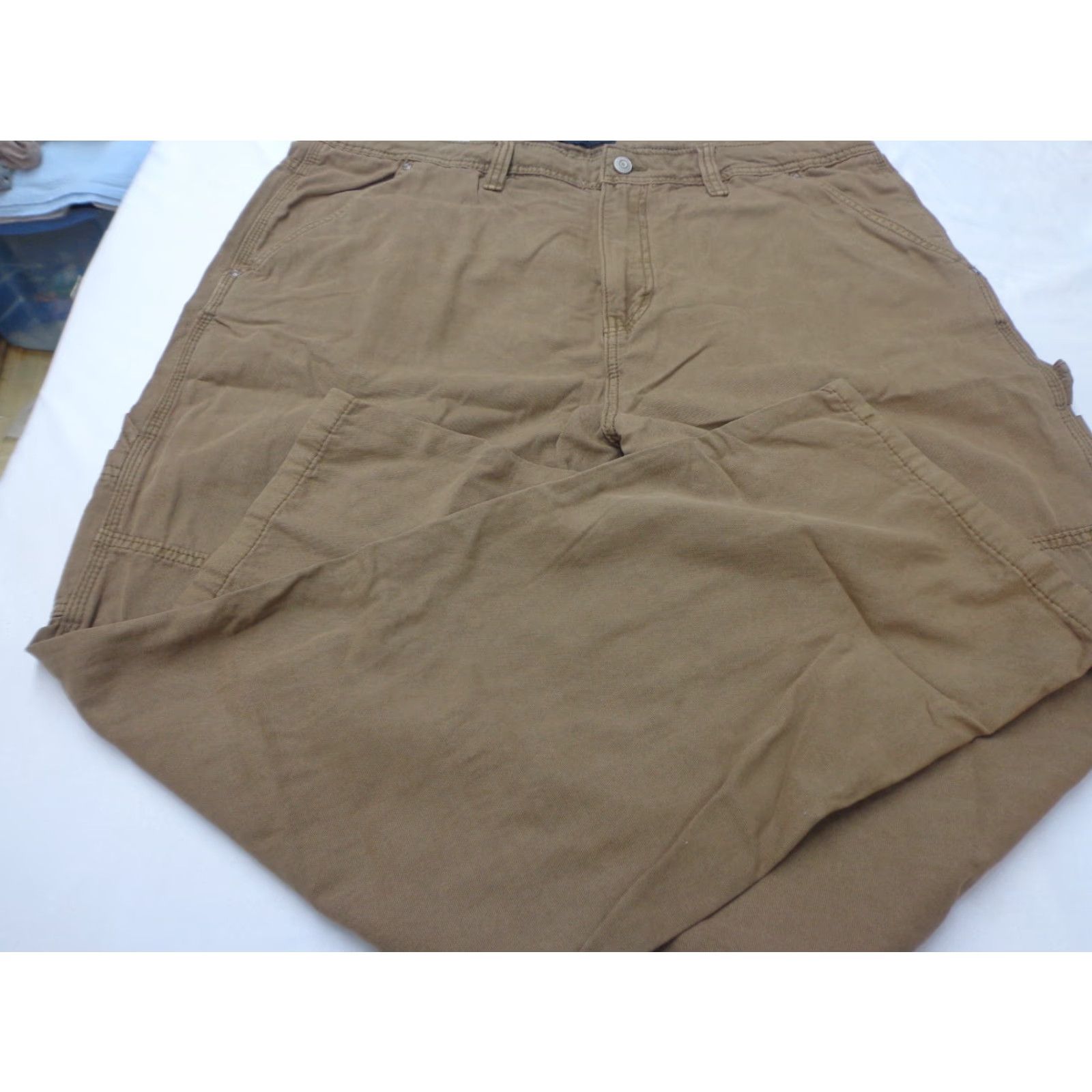 Vintage Aero Carpenter Pants Mens XL Brown Canvas Straight Leg 30 In Inseam Medium Weight Size US 36 / EU 52 - 5 Thumbnail