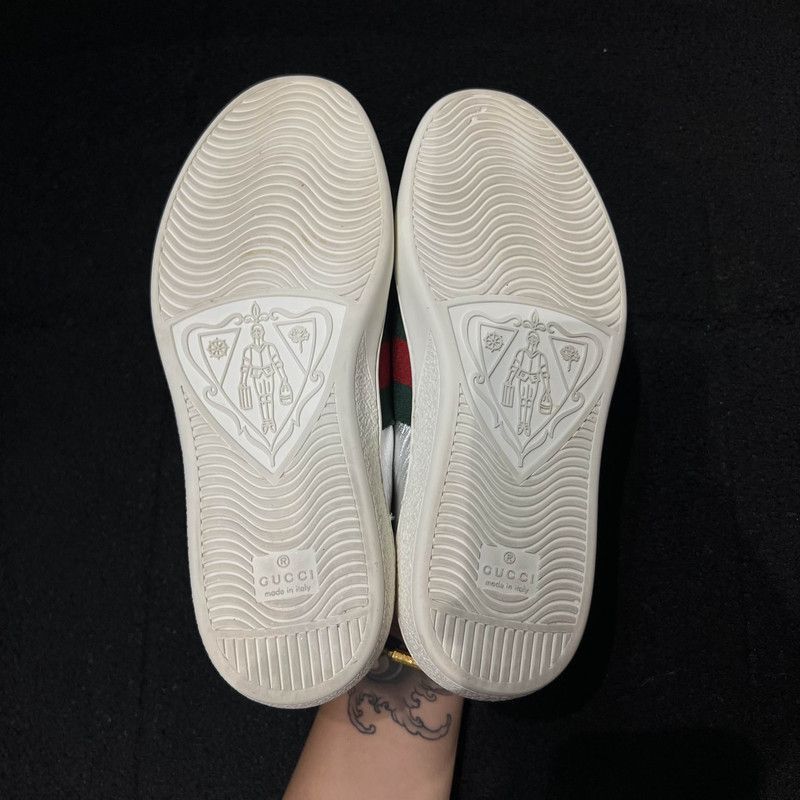 Gucci Gucci Silver Casual Sneakers with Heart Design - Size US 8.5 / EU 41-42 - 4 Thumbnail