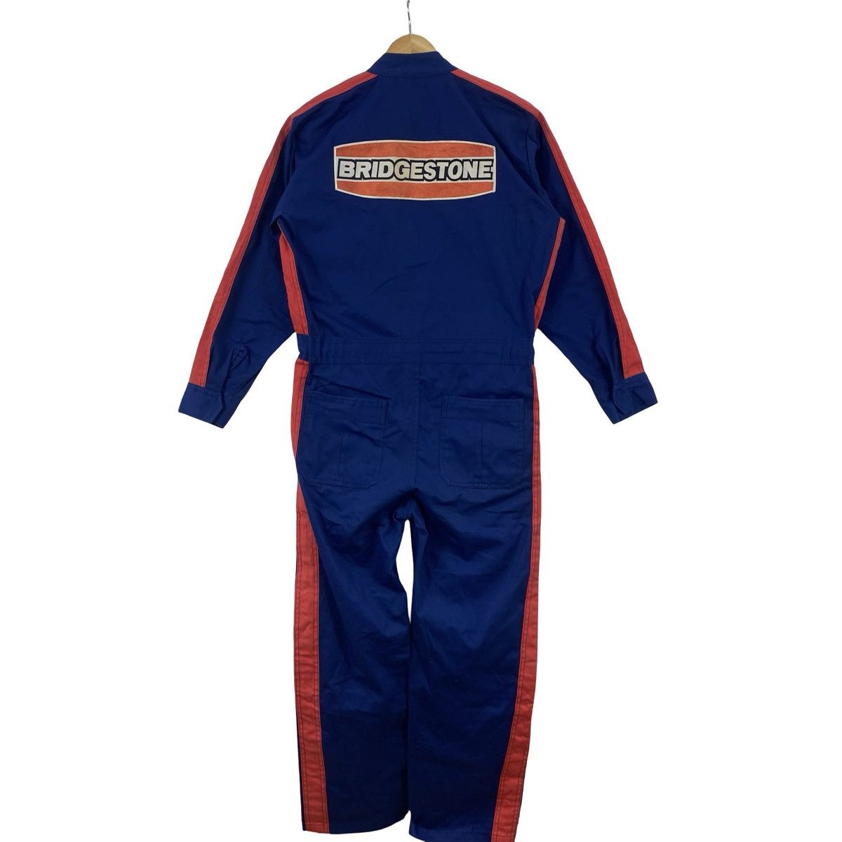 Vintage Vintage BRIDGESTONE RACING MOTOR Sports Workwear Coverall Size US 36 / EU 52 - 8 Thumbnail