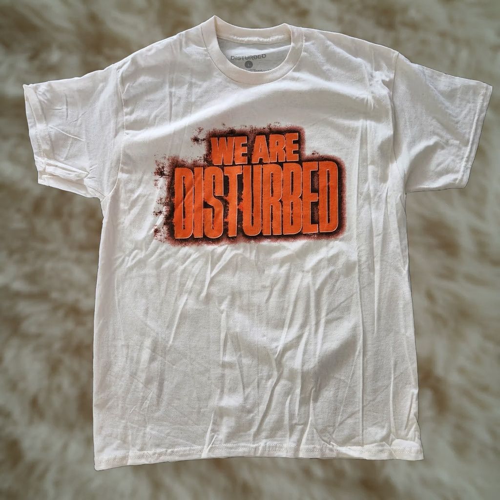 Doublet We Are Disturbed 2023 Tour Shirt Band Tee Double-Sided Rock Metal New L White Mens T-Shirt Size US L / EU 52-54 / 3 - 1 Thumbnail