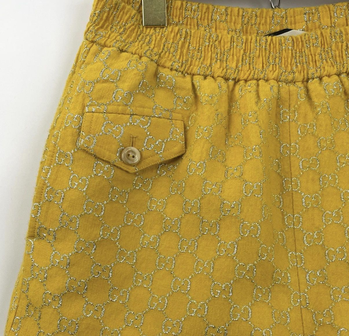 Gucci Gucci/Gold Thread All-Over Logo Shorts K12 Size 25" / US 0 / IT 36 - 3 Thumbnail