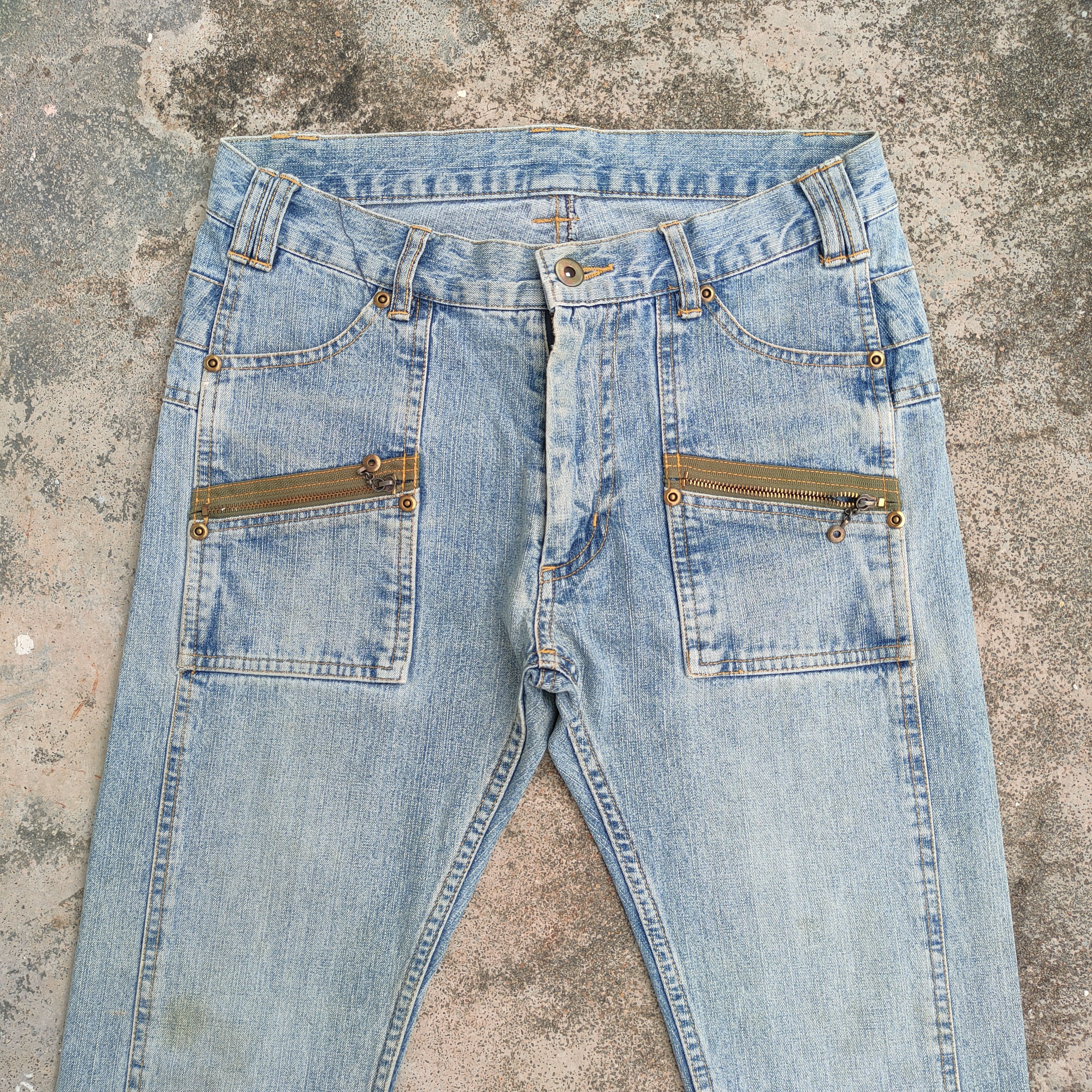 Japanese Brand VINTAGE JAPANESE FADED DISTRESSED JEANS DENIM PANTS Size US 29 - 2 Thumbnail