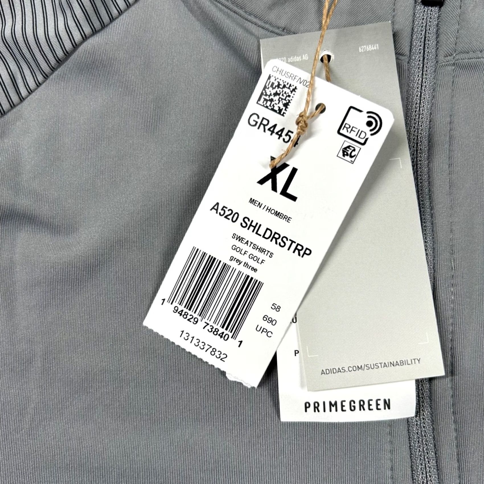 Adidas Adidas Golf Pullover Sweatshirt Mens XL Gray 1/4 Zip Performance Embroidered Size US XL / EU 56 / 4 - 6 Thumbnail